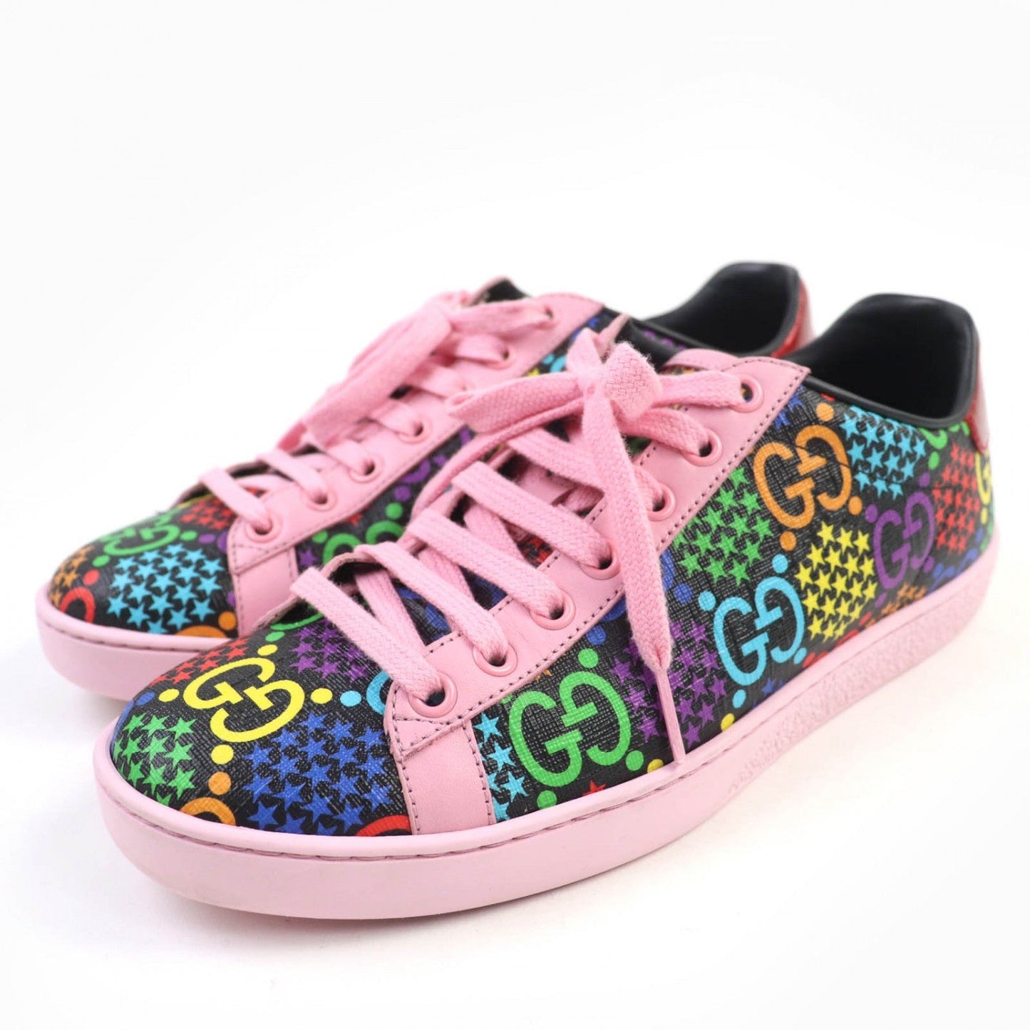 Gucci Low Cut Sneakers 610086 Leather Multicolor 36.5