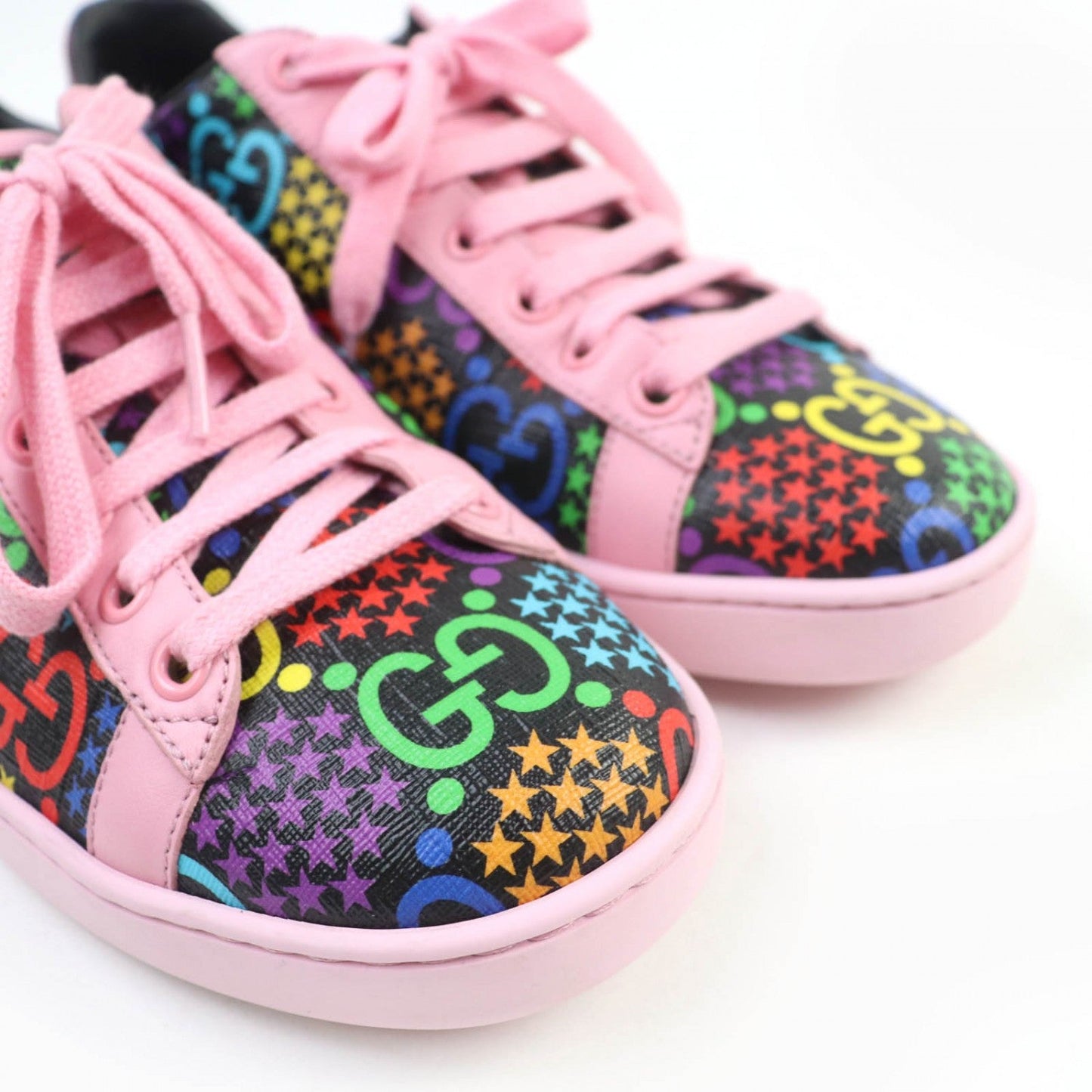 Gucci Low Cut Sneakers 610086 Leather Multicolor 36.5