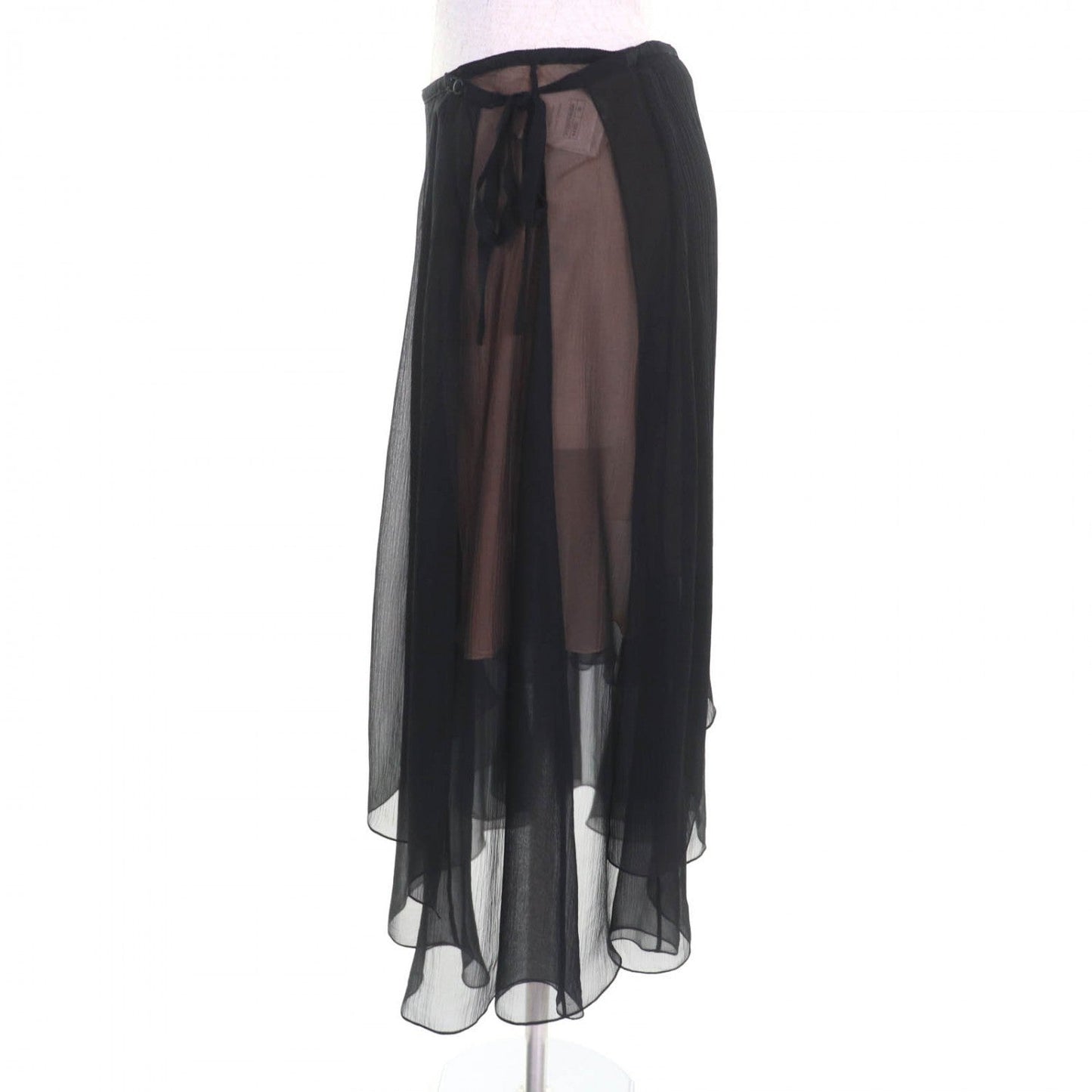 Chanel Skirt P70007 Silk Black 38