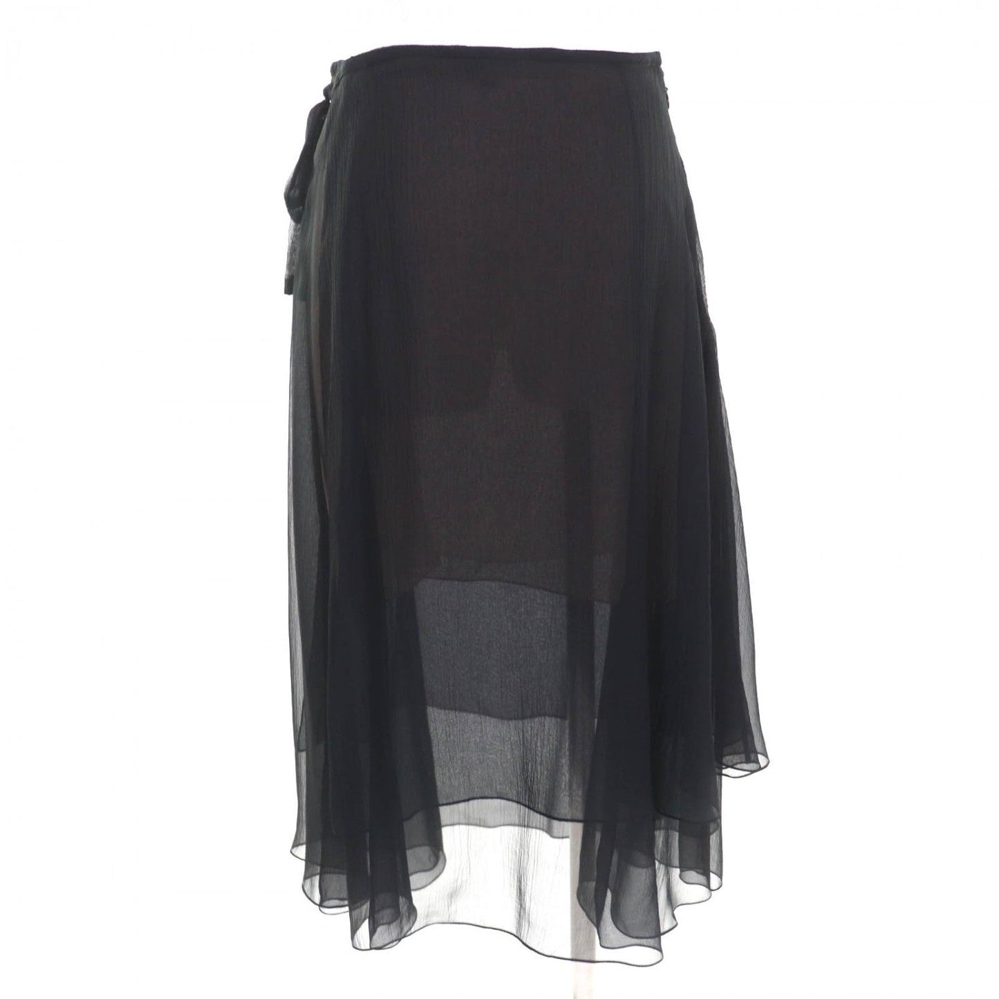 Chanel Skirt P70007 Silk Black 38