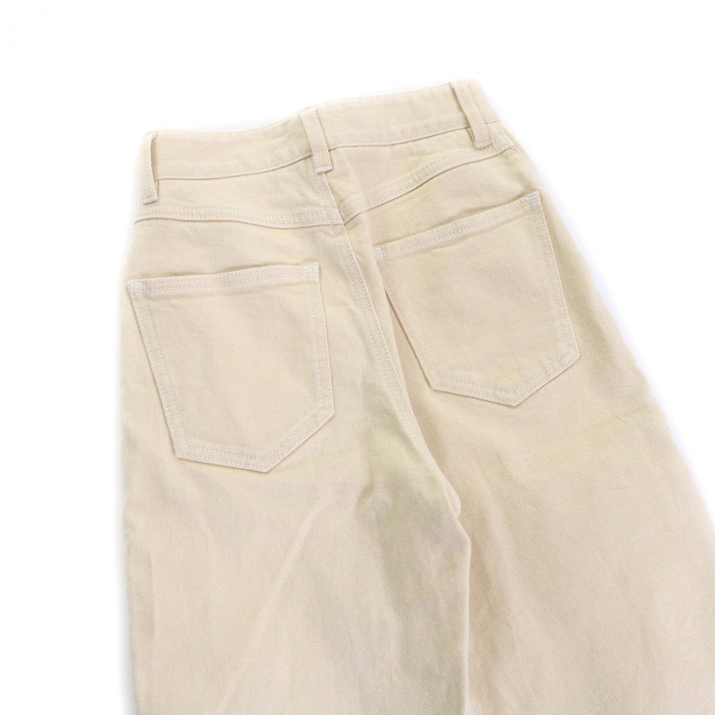 Fendi Denim Pants Fr6169 Cotton Beige 36