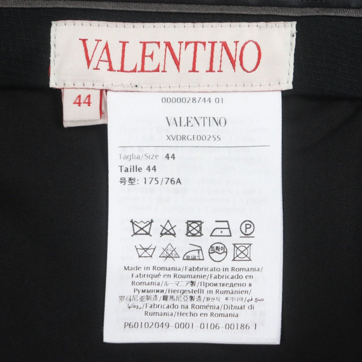 Valentino Slacks Xvdrge0025S Wool Black 44