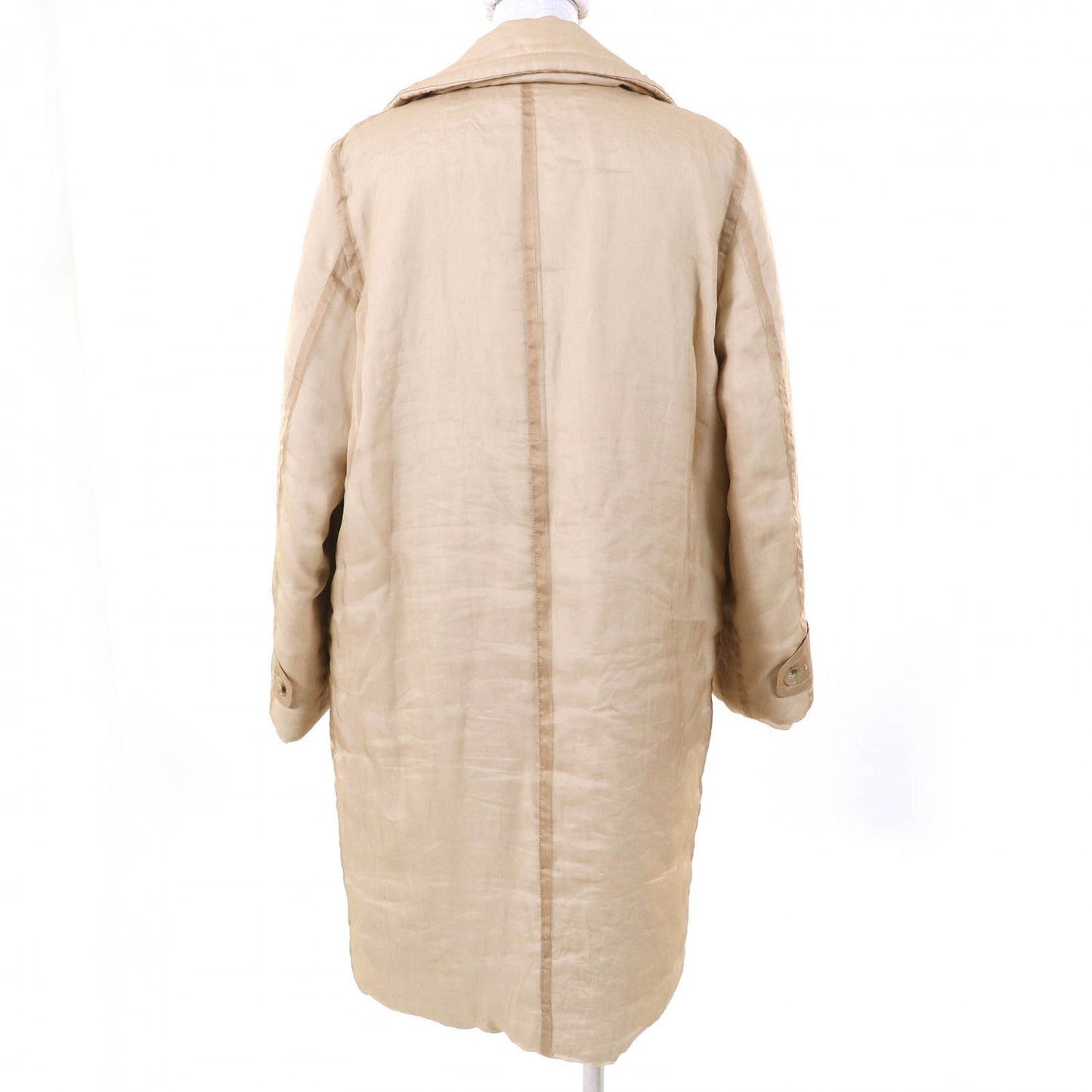 Max Mara Coat Silk Beige 38