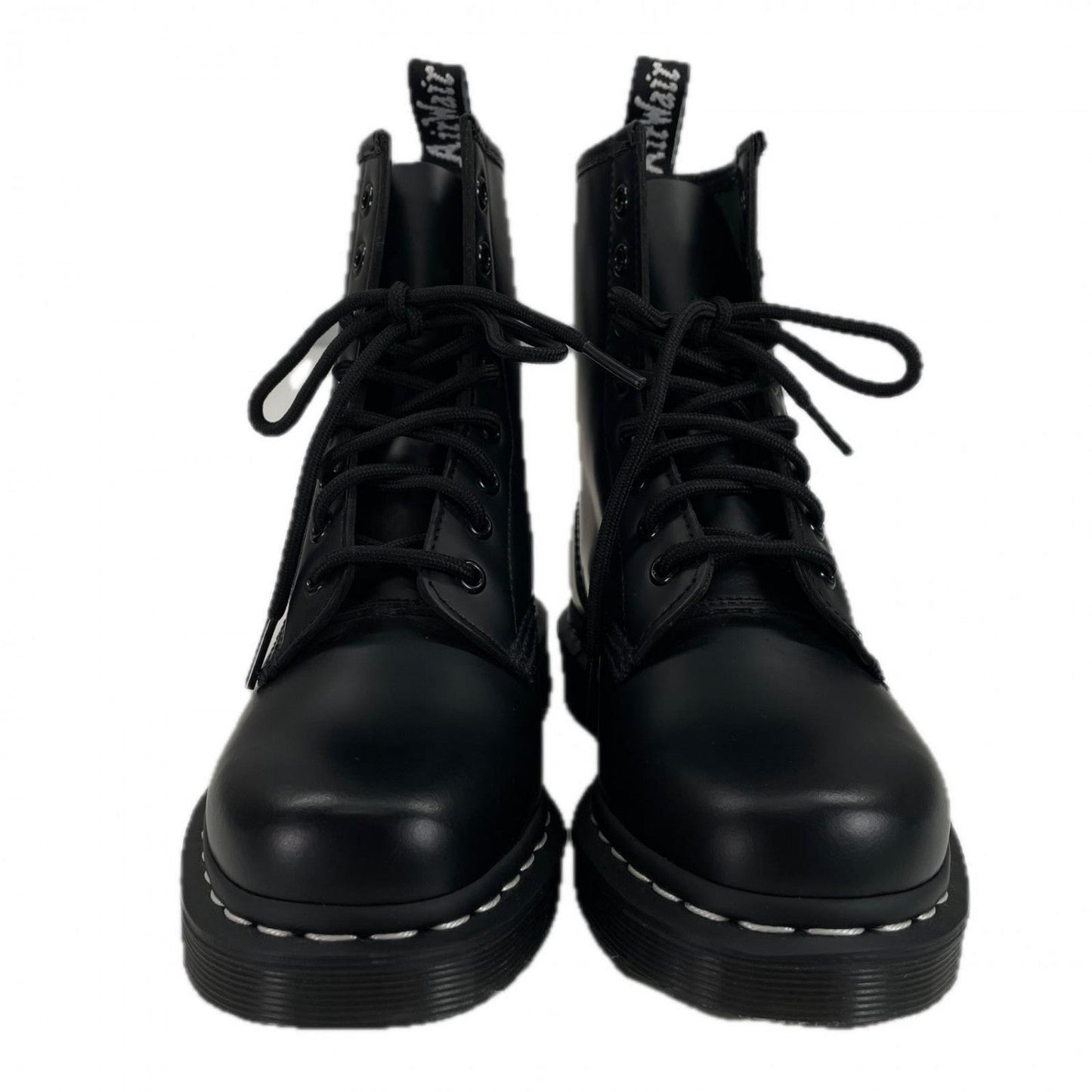 Dr.Martens Boots Leather Black 1460 White Stitch 8 Hole Uk4