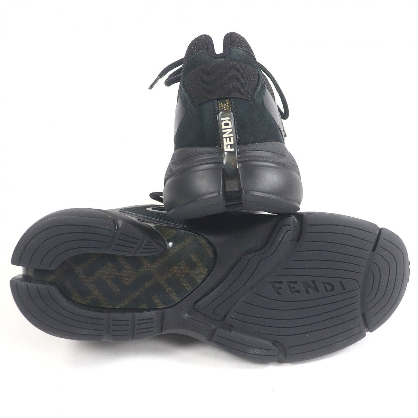 Fendi Low Cut Sneakers 7E1555 Mesh Black Faster 8