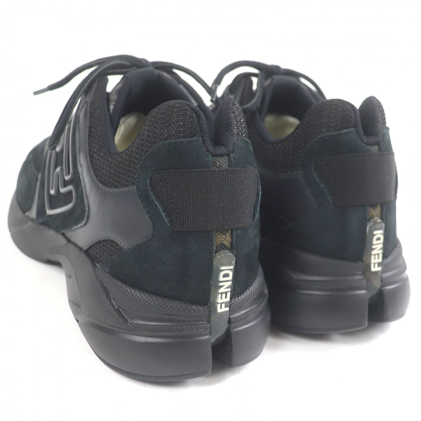 Fendi Low Cut Sneakers 7E1555 Mesh Black Faster 8