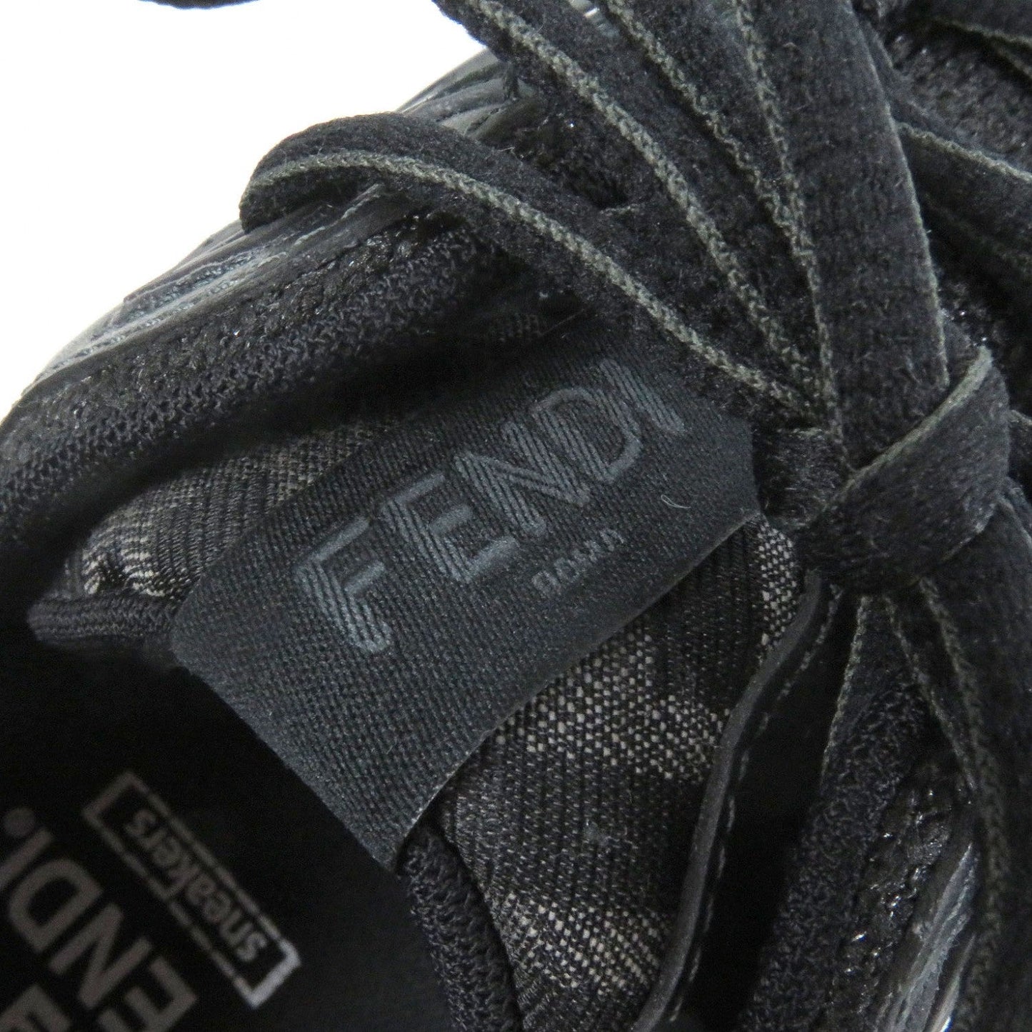 Fendi Low Cut Sneakers 7E1555 Mesh Black Faster 8