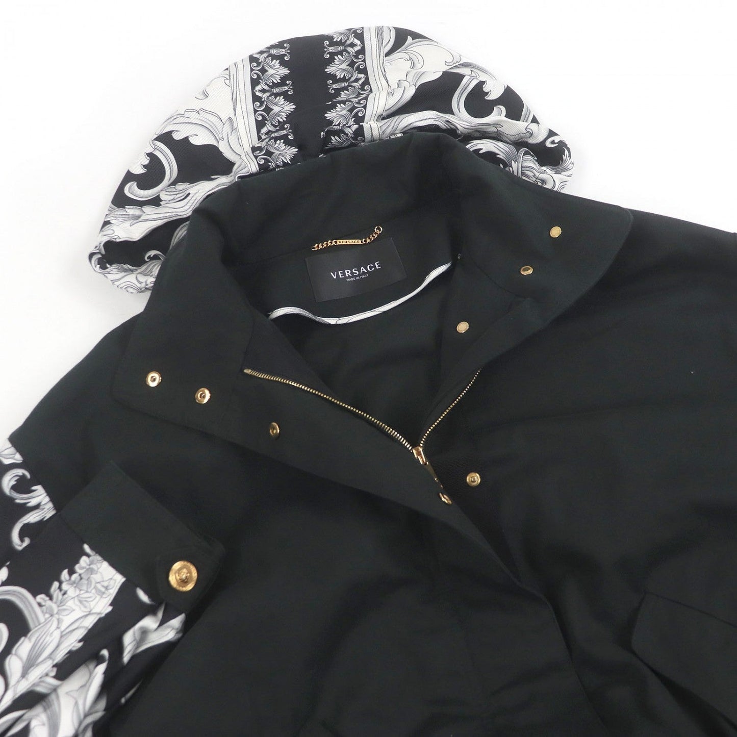 Versace Mod Coat Cotton Black 40