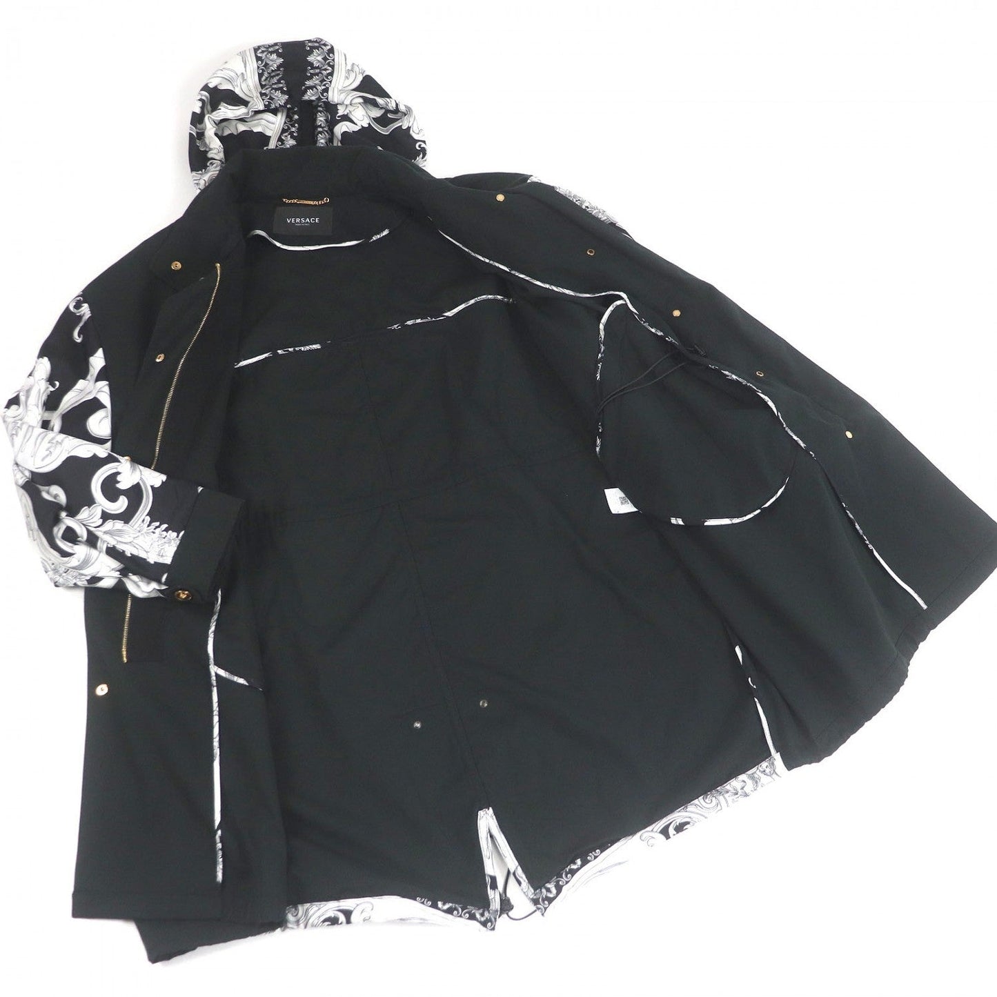 Versace Mod Coat Cotton Black 40