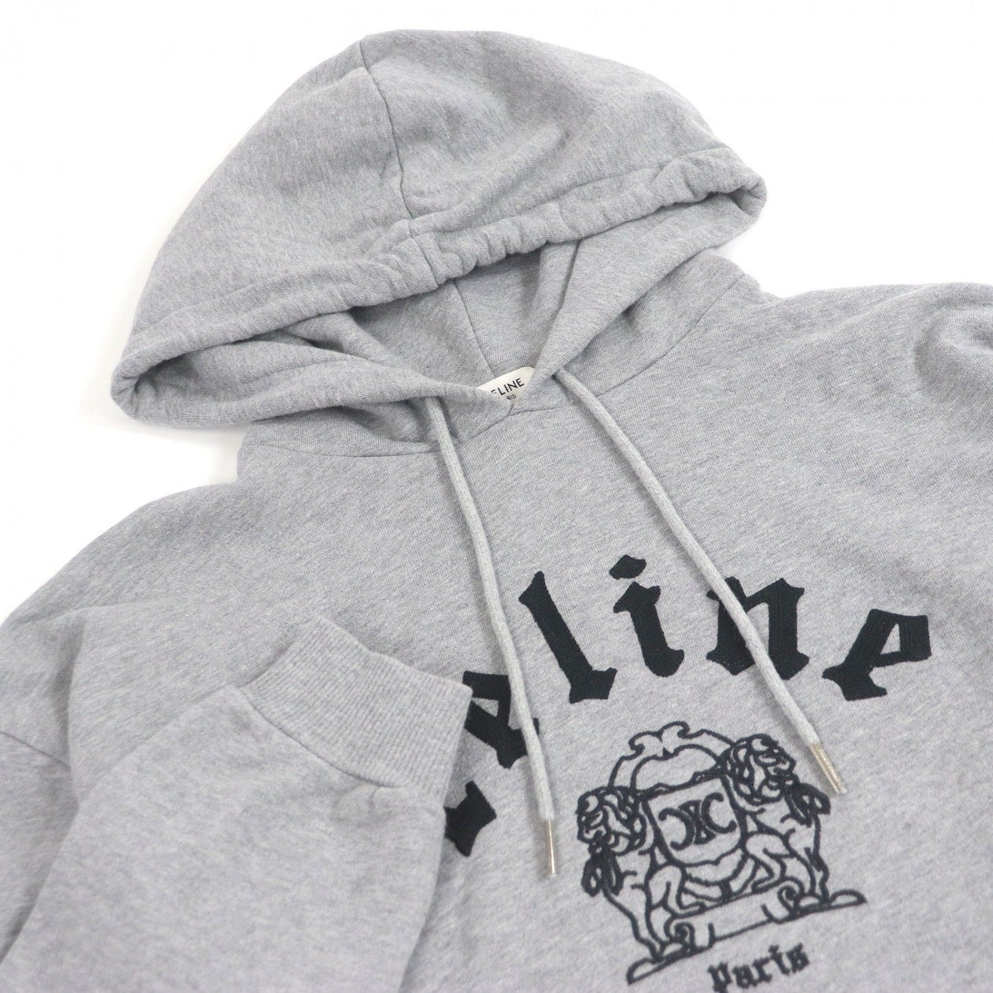 Celine Hoodie Ry08M670Q Cotton Gray Xs