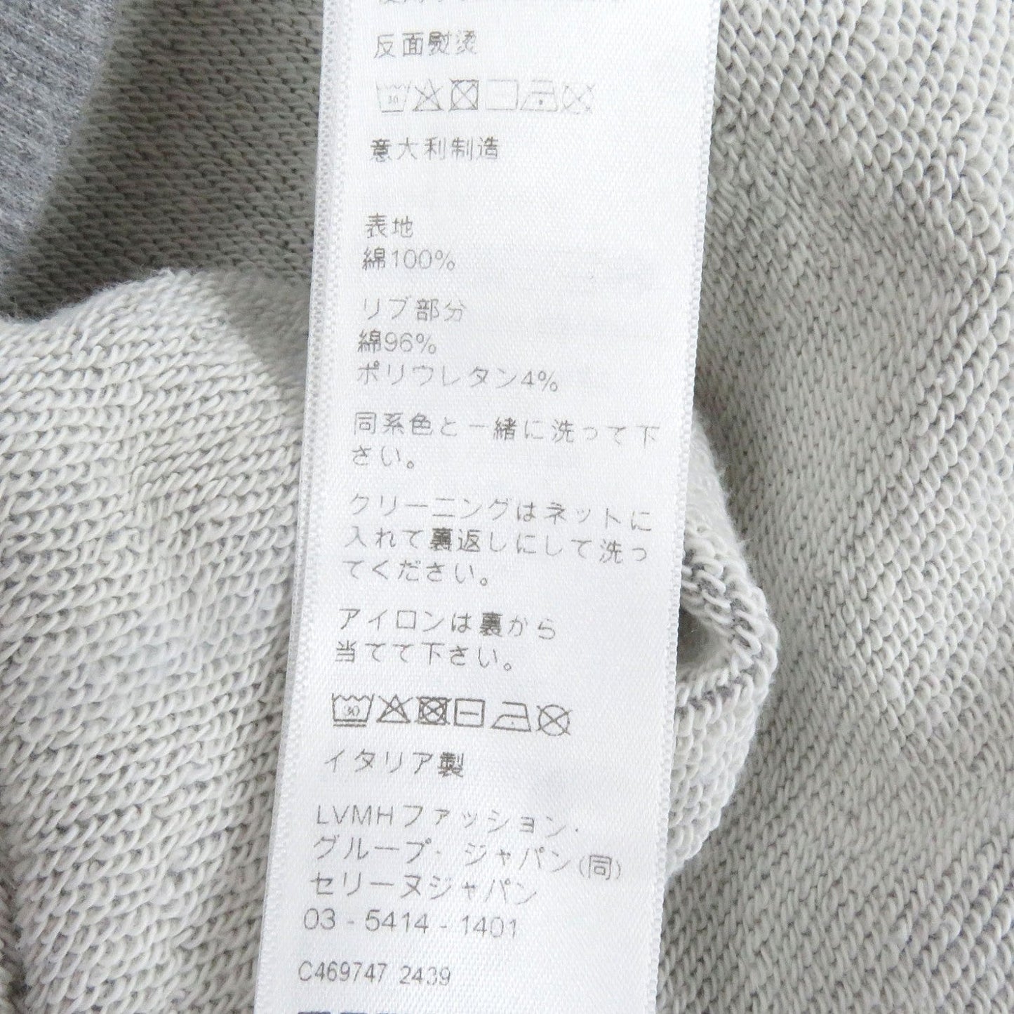 Celine Hoodie Ry08M670Q Cotton Gray Xs