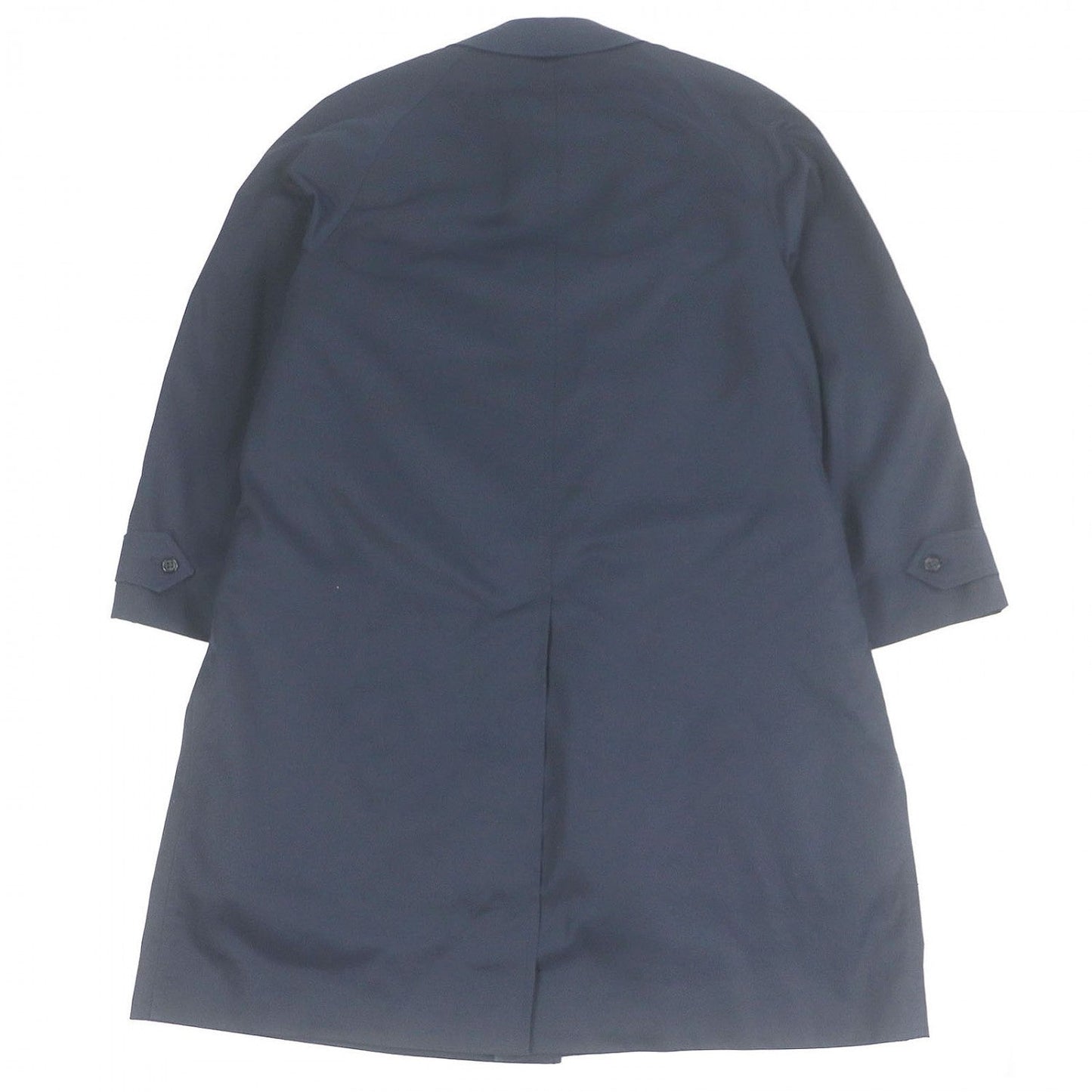 Burberry Stainless Collar Coat Polyester Navy Men'S Size L Equivalent