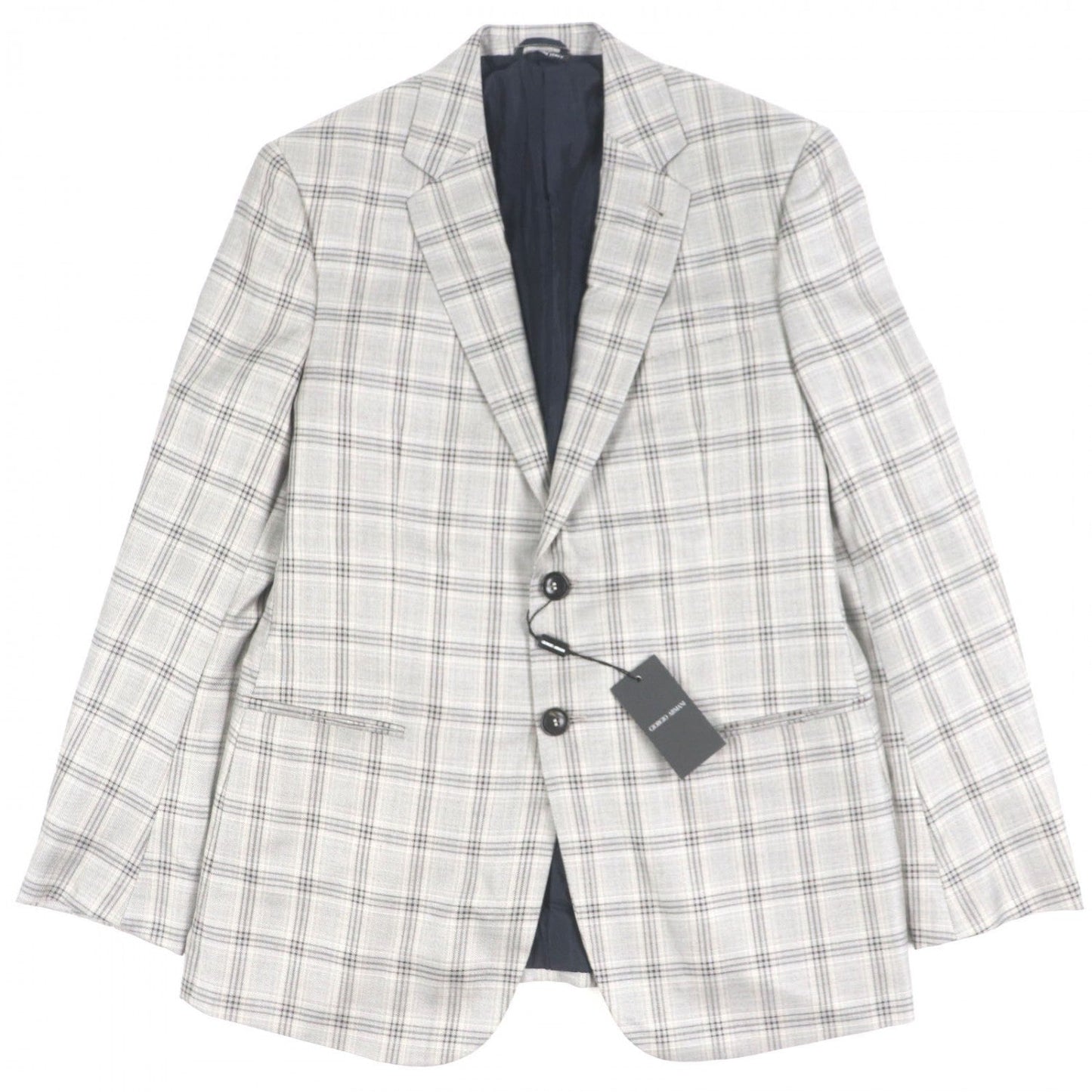 Giorgio Armani Tailored Jacket Silk Gray Taylor 50