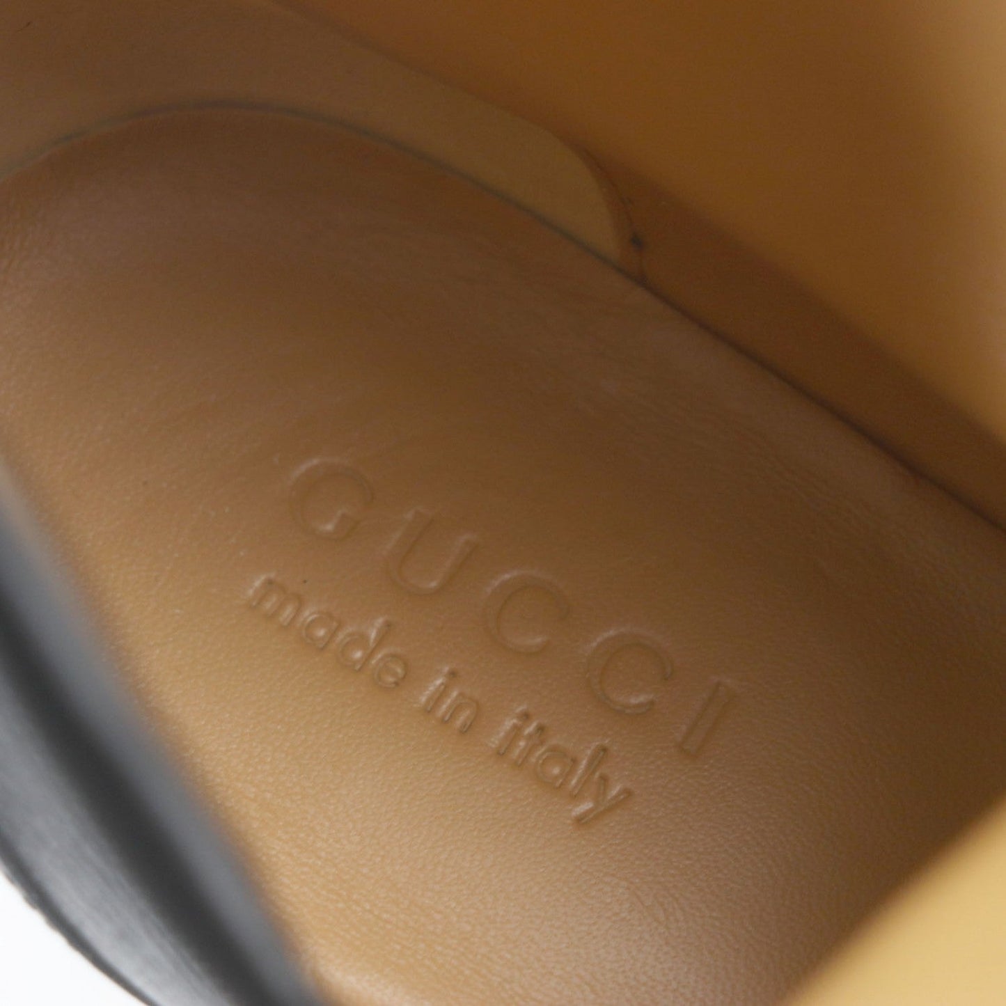 Gucci Short Boots 750322 Leather Black 8