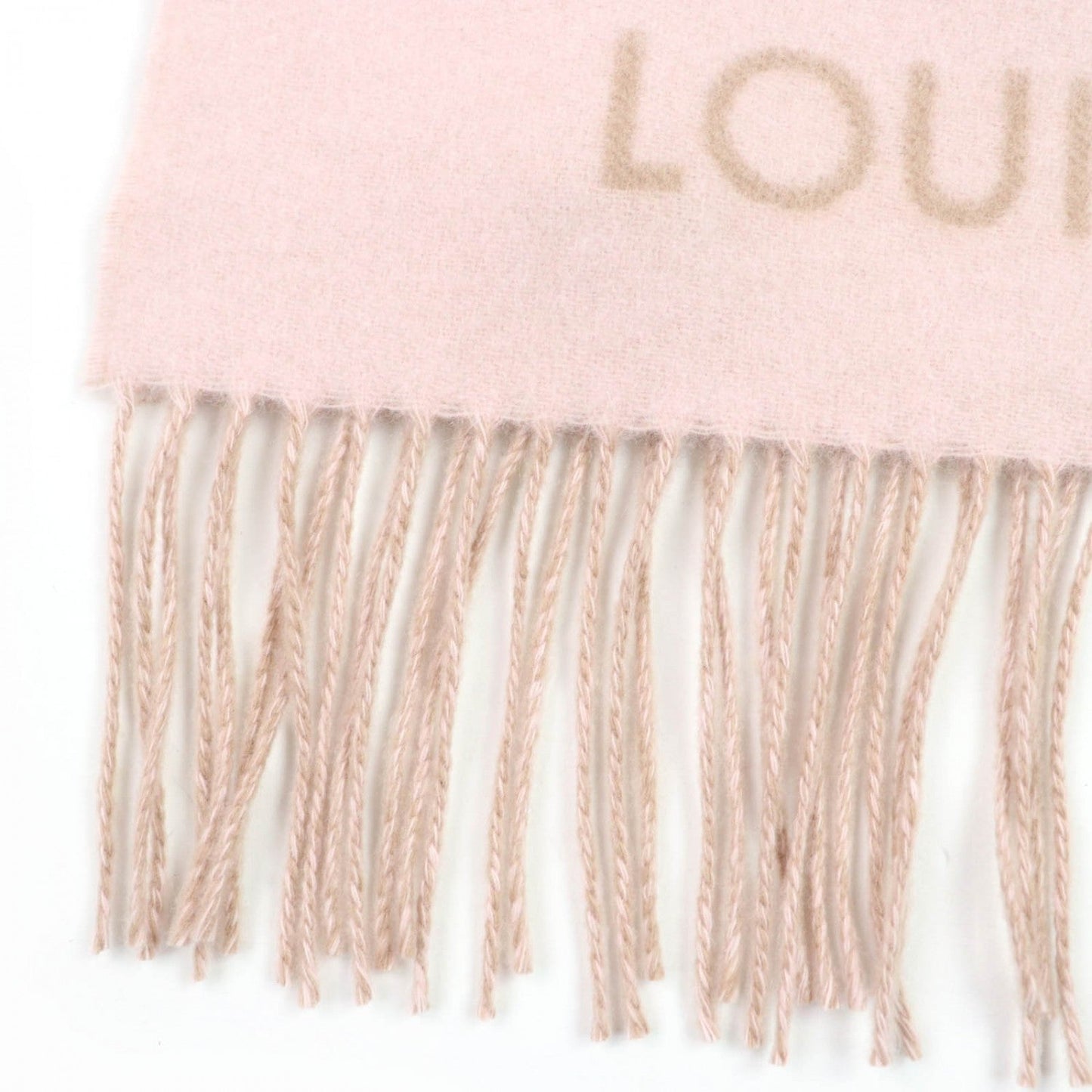 Louis Vuitton Scarf M79543 Cashmere Pink Echarpe Reykjavik Precious Dragon