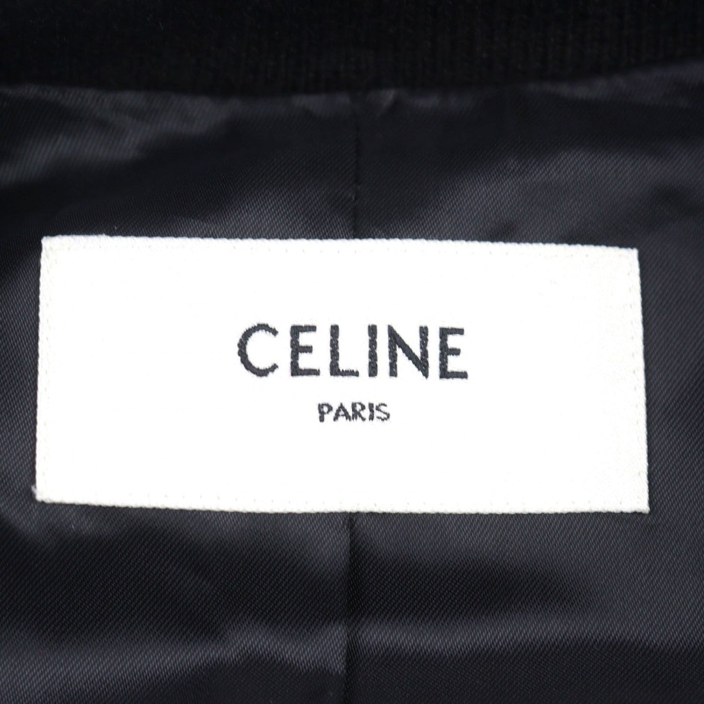 Celine Jacket 2V09M896C Wool Black Boy Doll Teddy Jacket 50