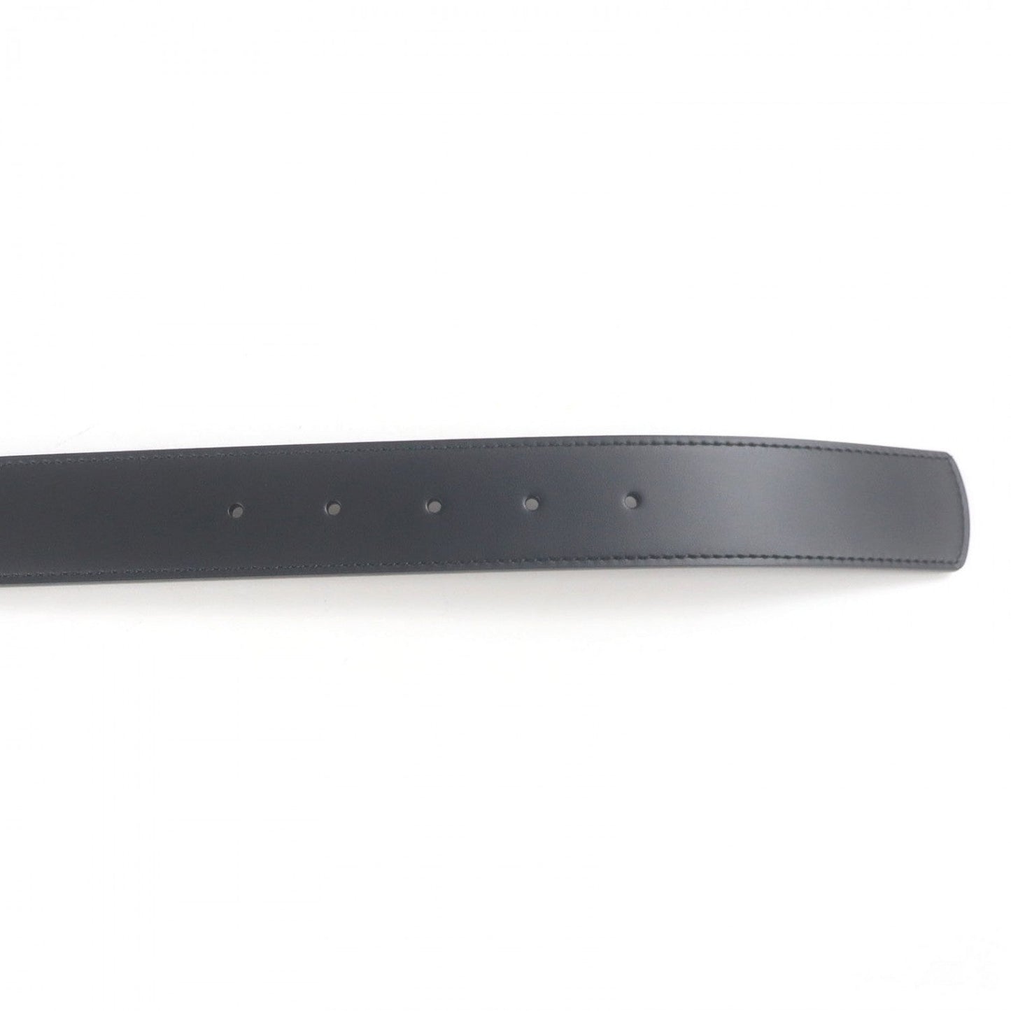 Salvatore Ferragamo Belt Leather Black Brown 90