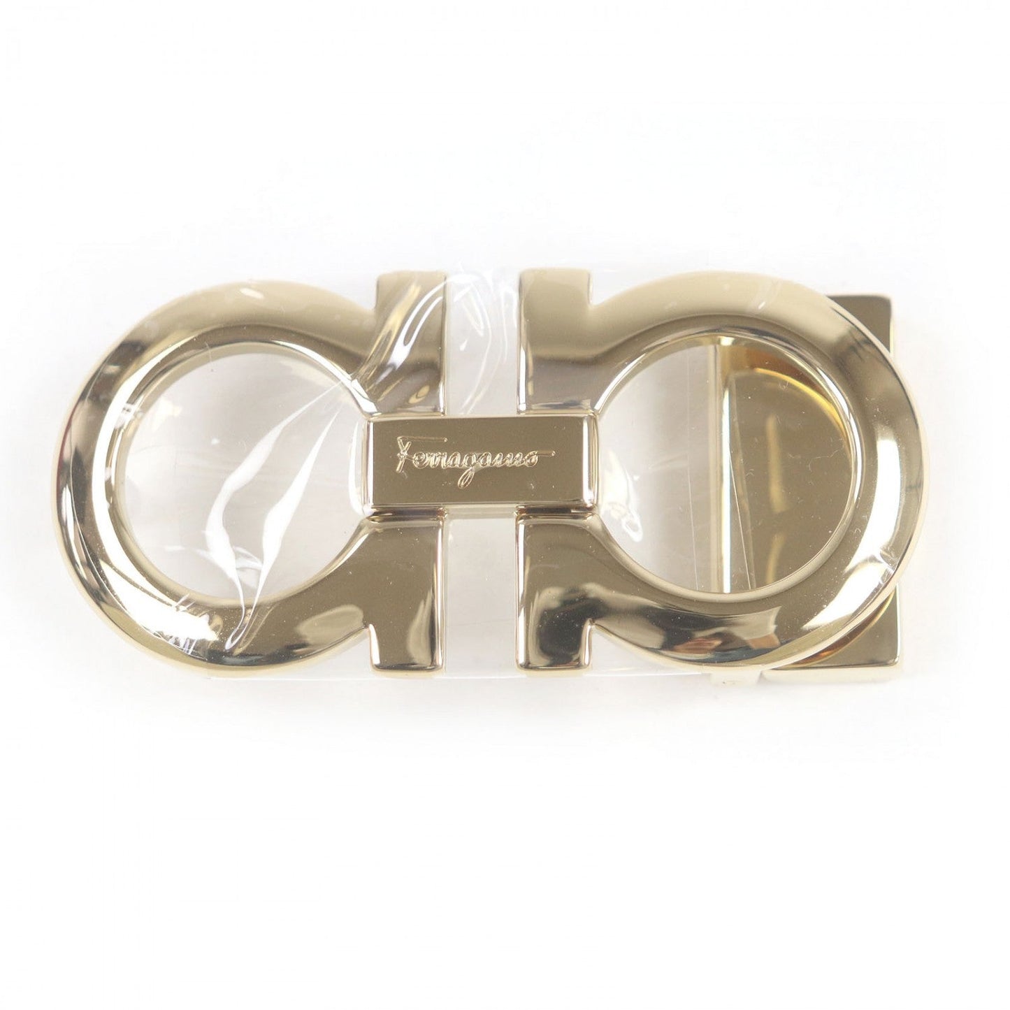 Salvatore Ferragamo Belt Leather Black Brown 90