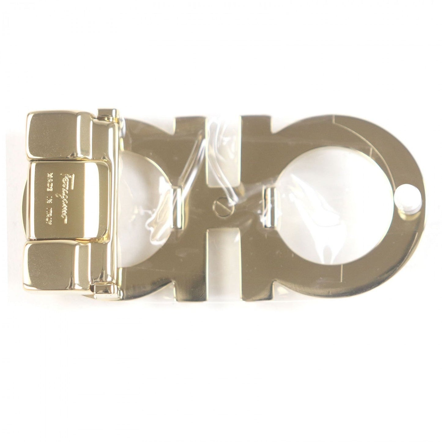 Salvatore Ferragamo Belt Leather Black Brown 90