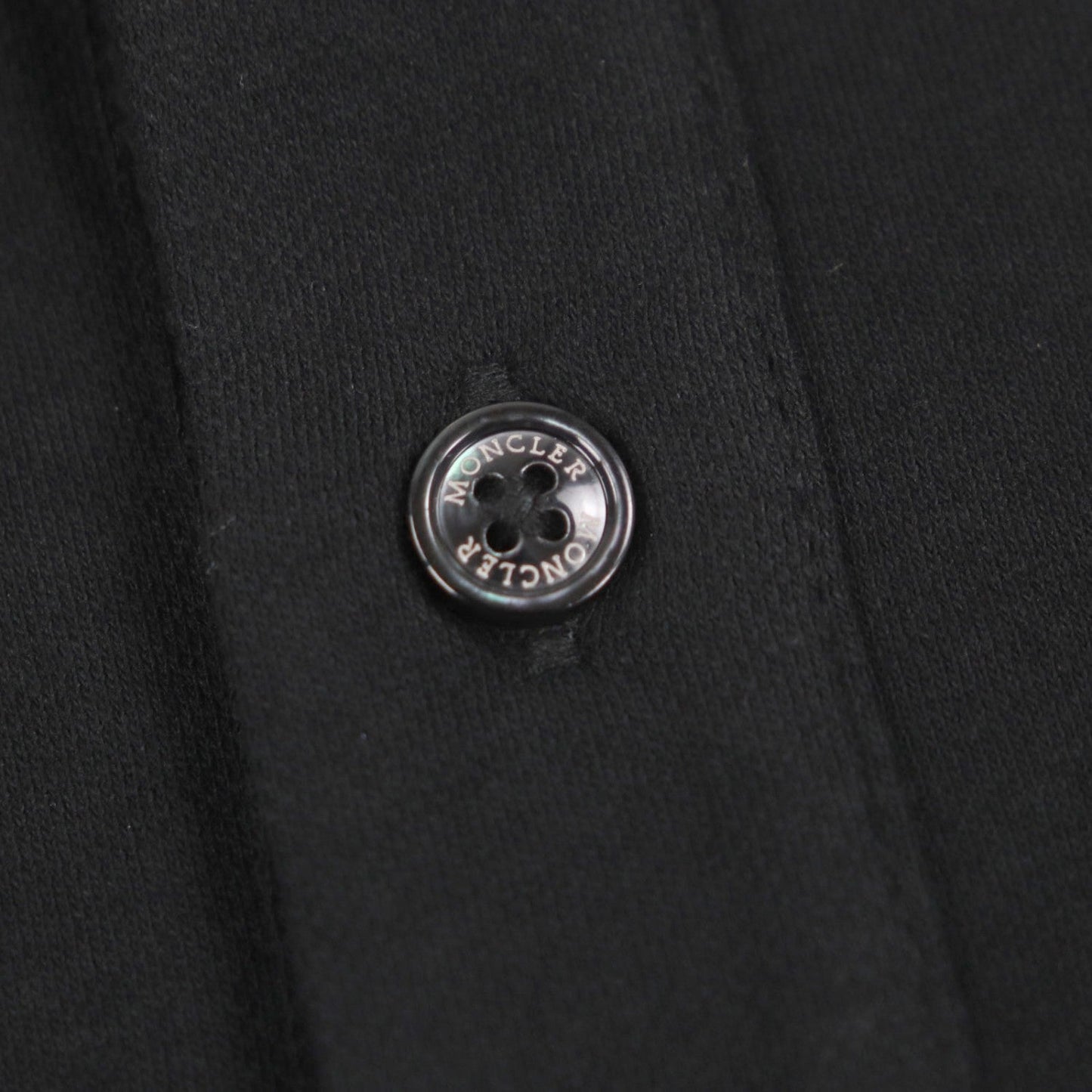 Moncler Short Sleeve Polo Shirt Cotton Black L