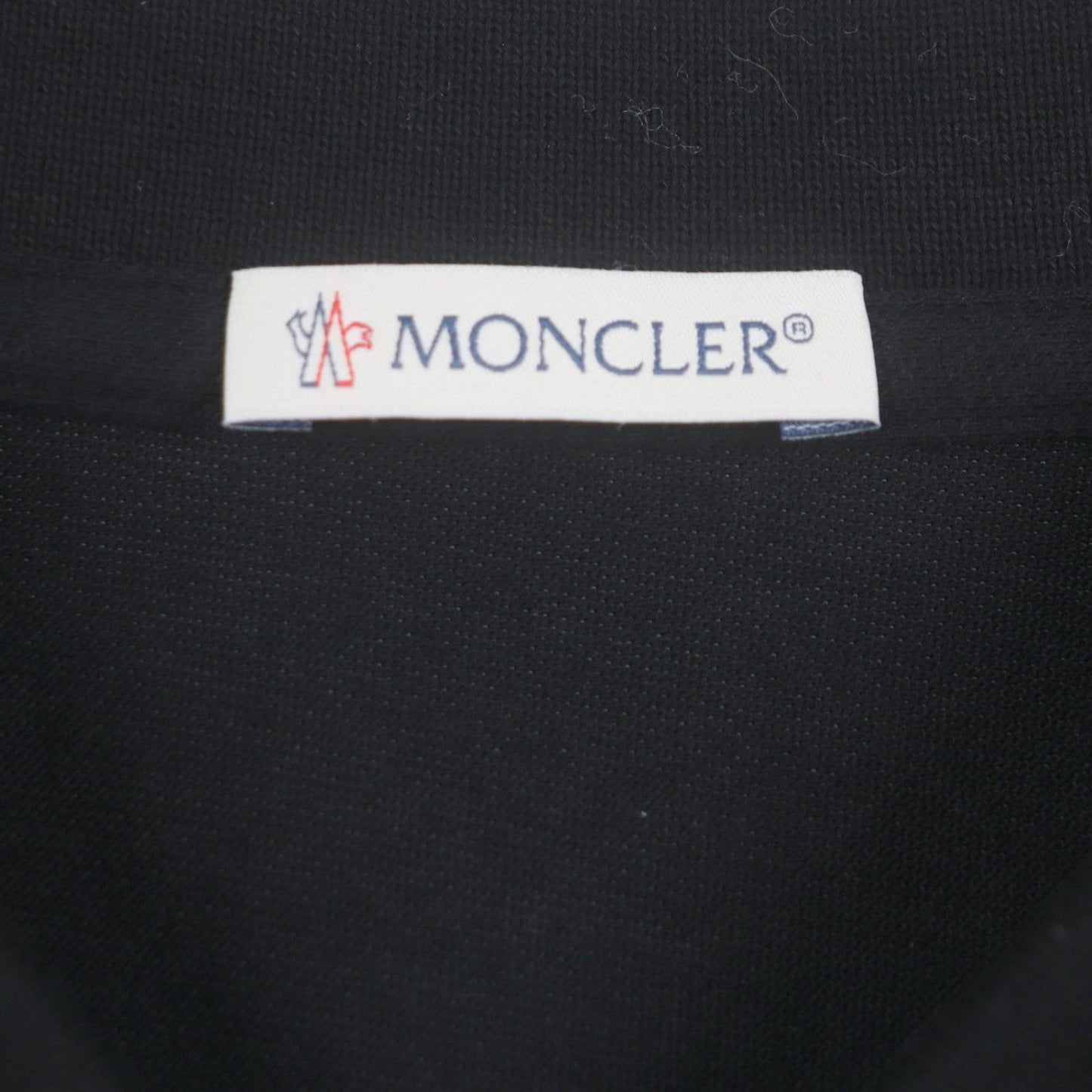Moncler Short Sleeve Polo Shirt Cotton Black L
