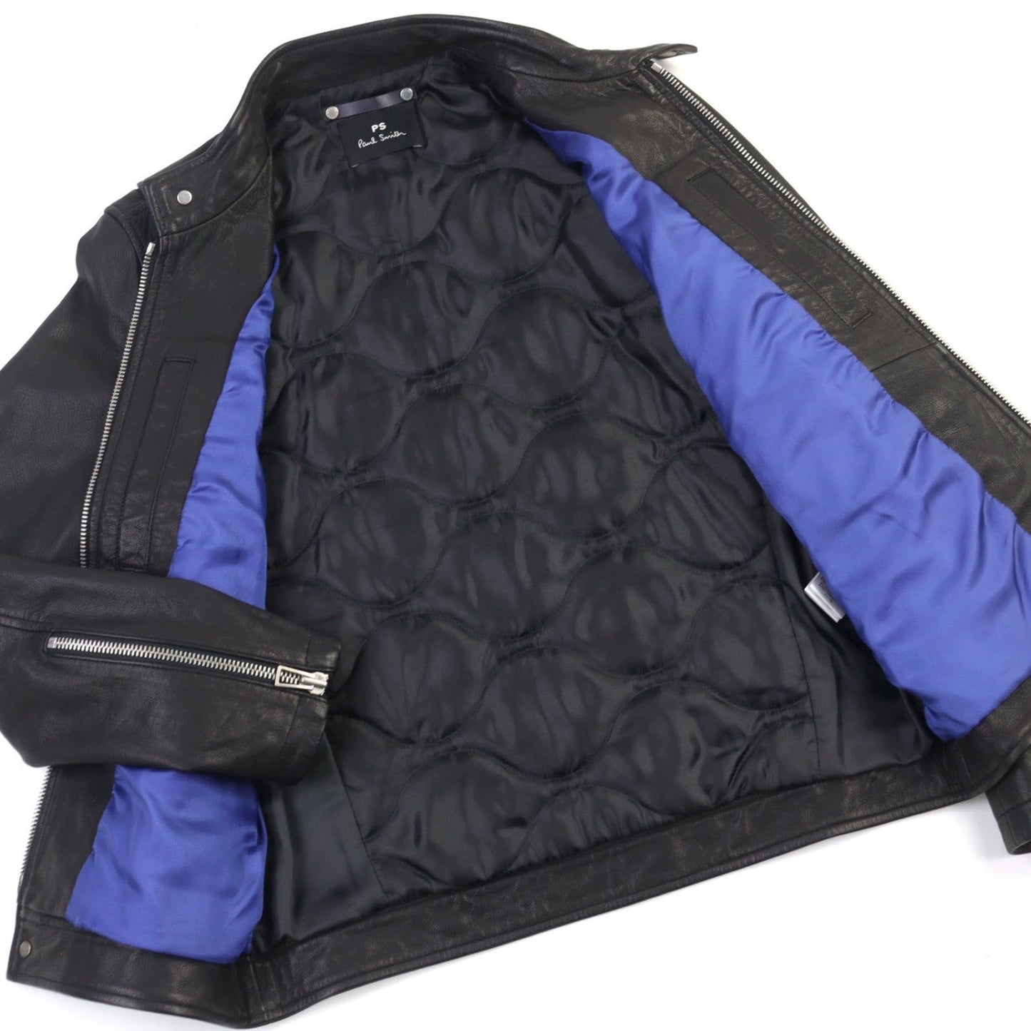 Ps Paul Smith Riders Jacket Py-99184 89184 Goat Leather Black M