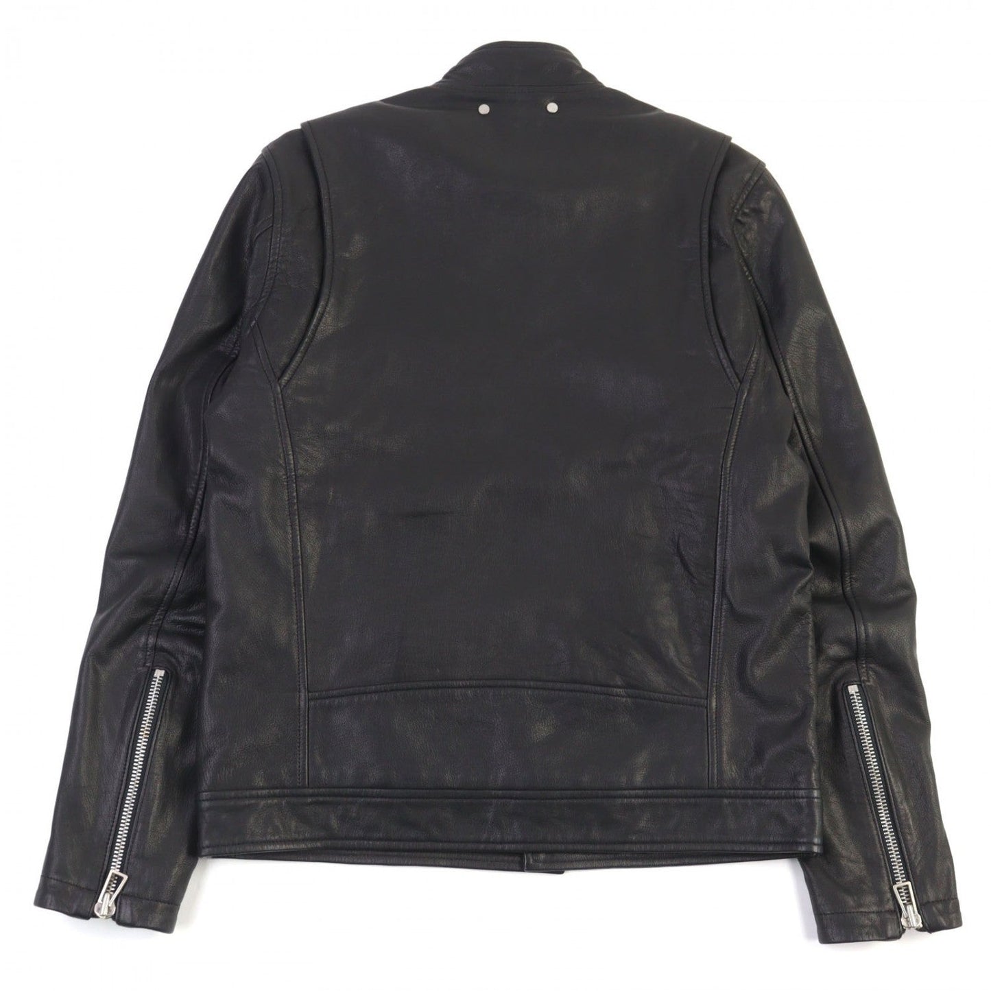 Ps Paul Smith Riders Jacket Py-99184 89184 Goat Leather Black M
