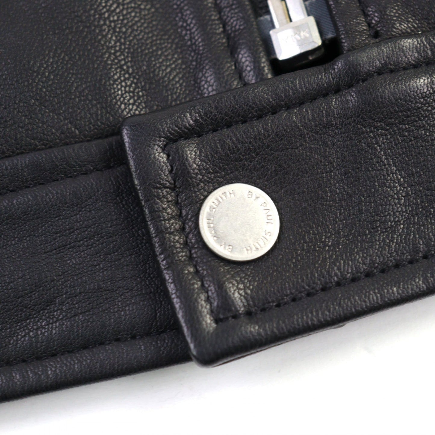 Ps Paul Smith Riders Jacket Py-99184 89184 Goat Leather Black M