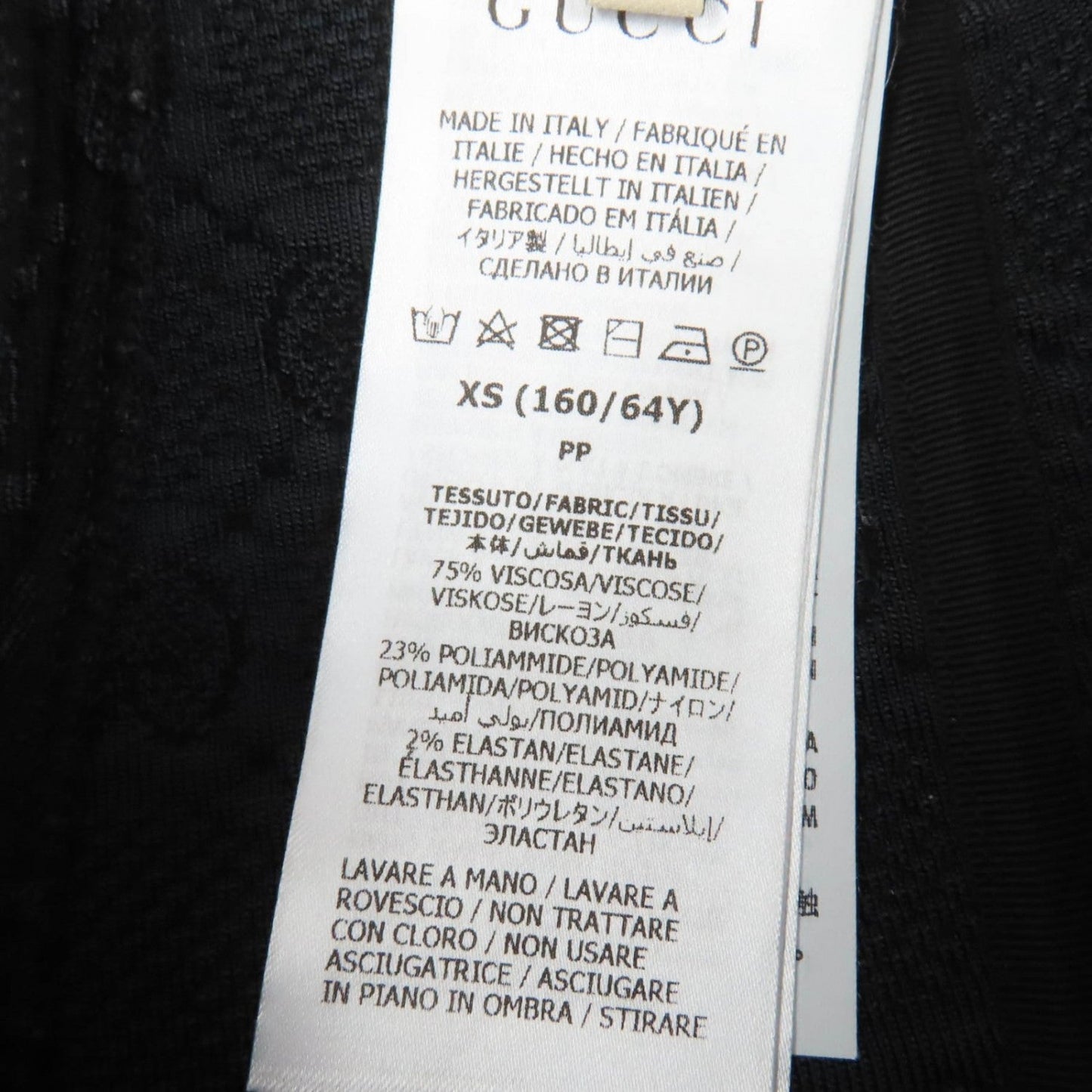 Gucci Skirt 747361 Rayon Black Xs