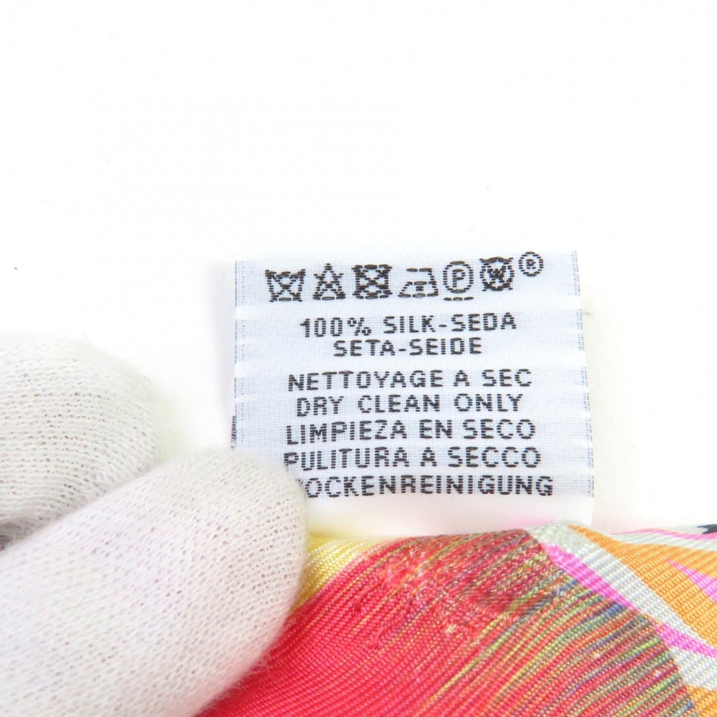 Hermes Scarf Silk Pink Type Kyoto Marble