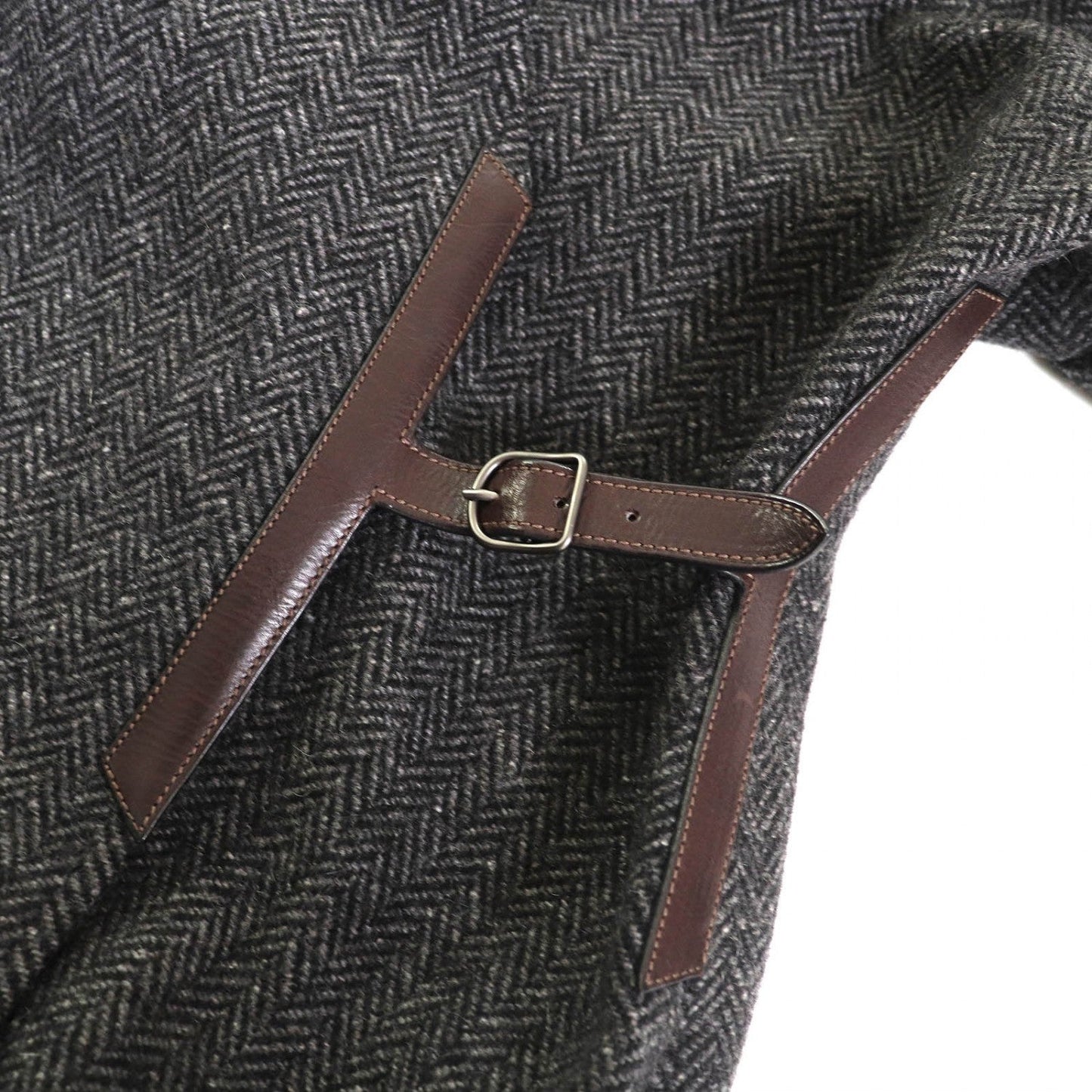 Hermes Coat Cashmere Charcoal Gray 40