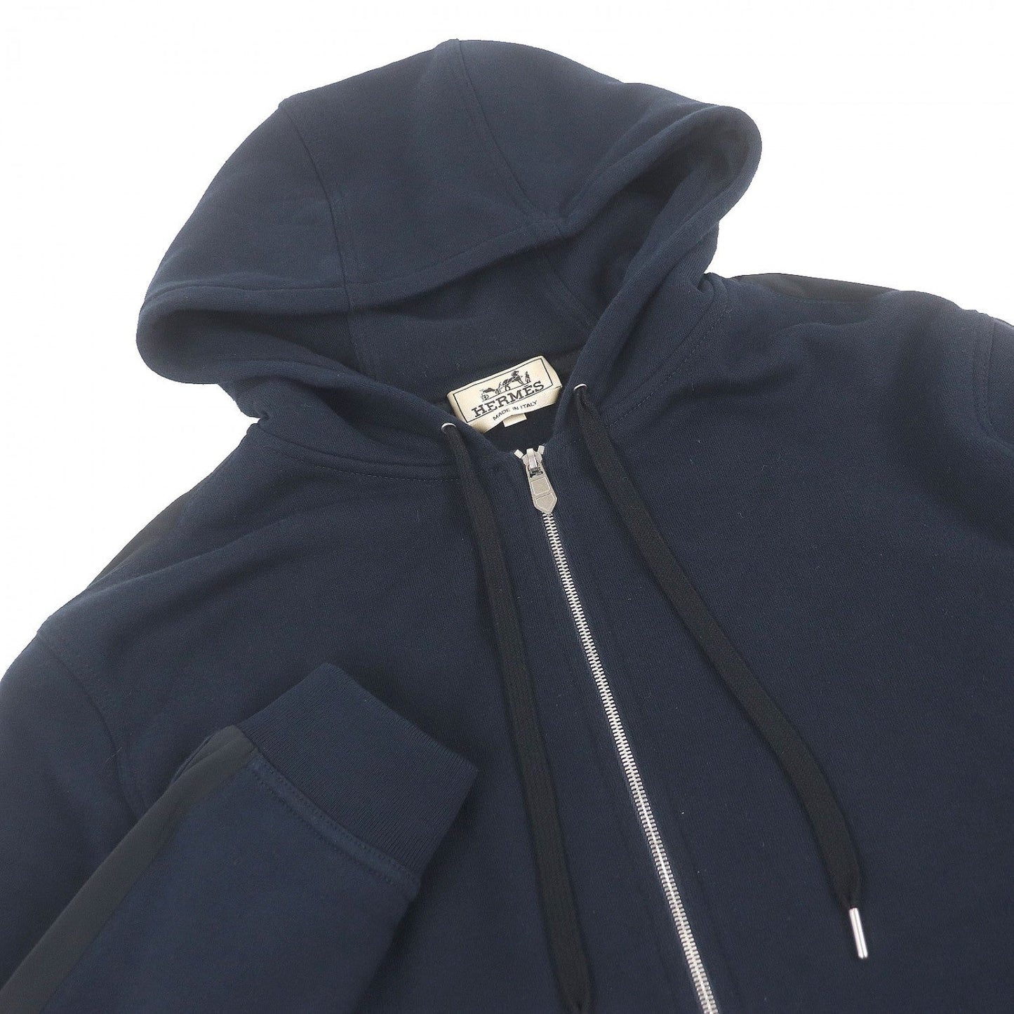 Hermes Hoodie Cotton Navy Run H S
