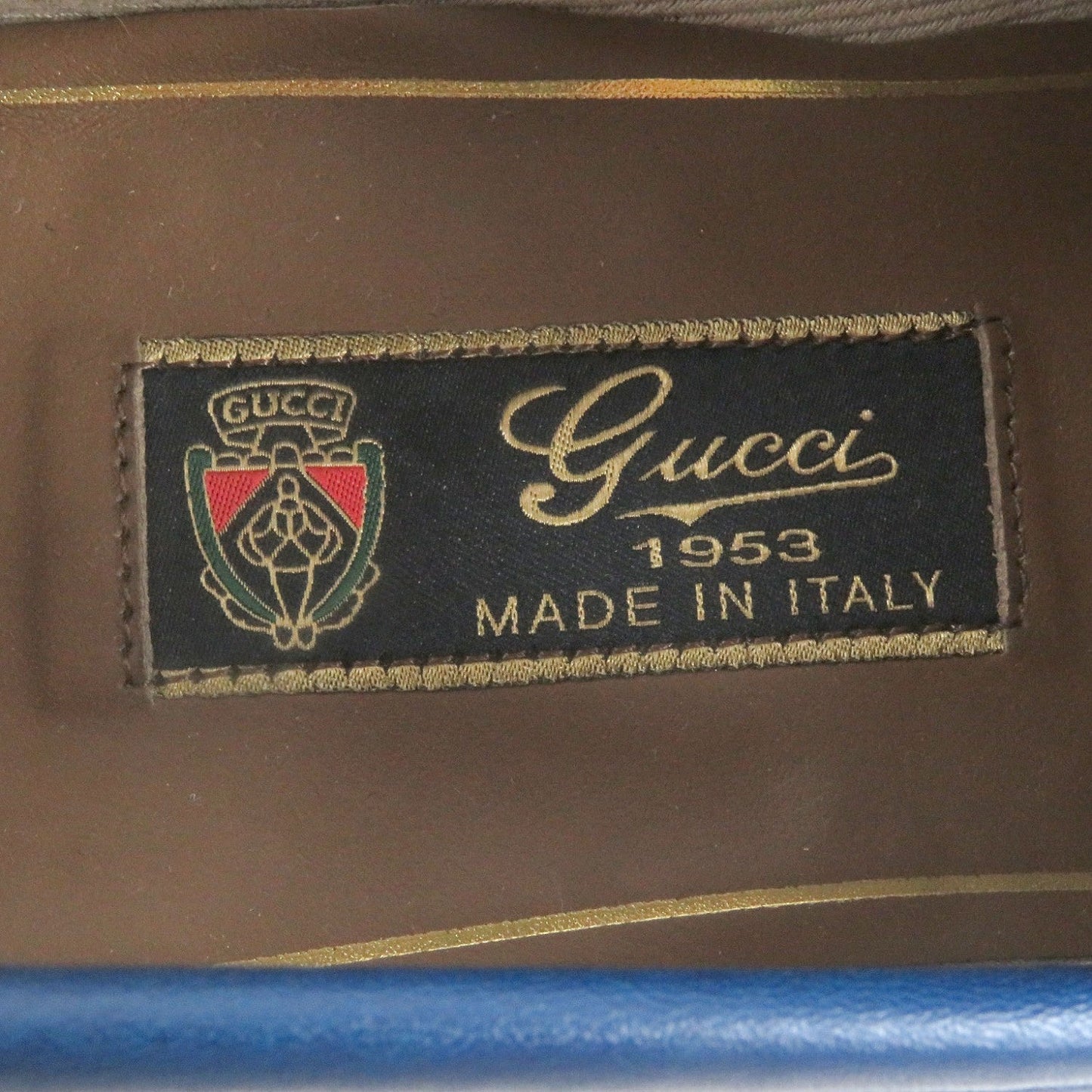 Gucci Loafers Leather Blue 6