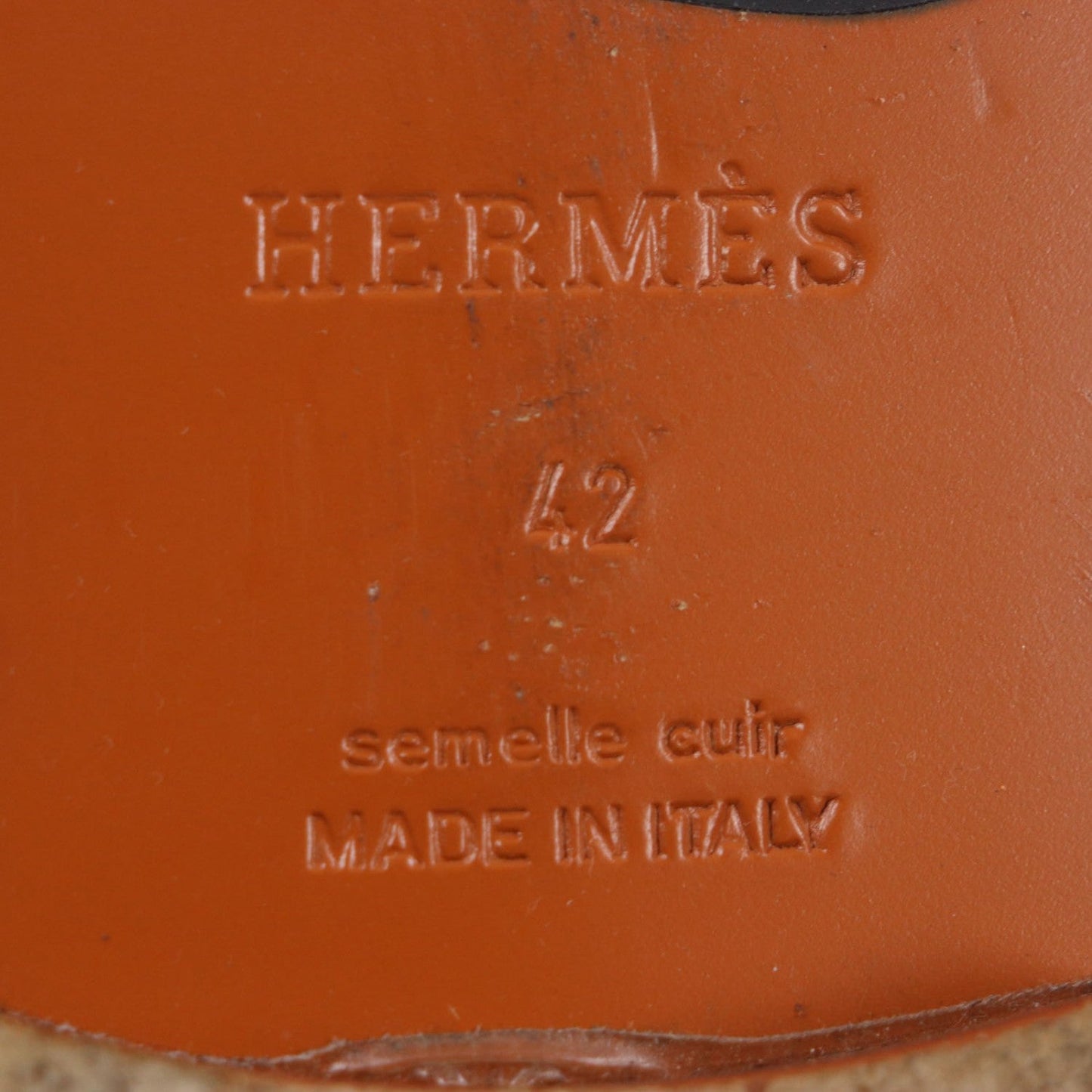 Hermes Loafers 171435Z Leather Black Monterey 42