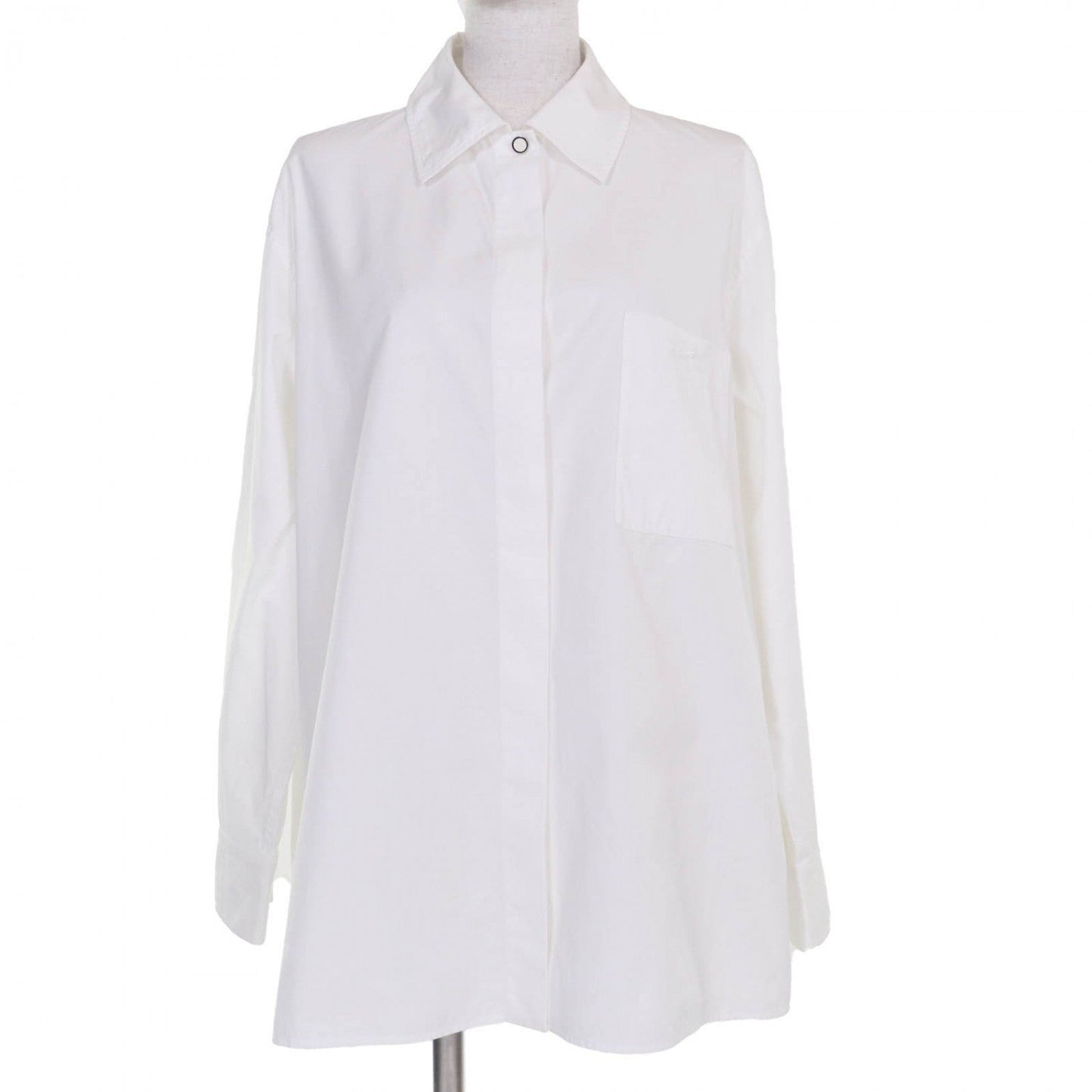 Hermes Long Sleeve Shirt 4E0601Dv Cotton White 38