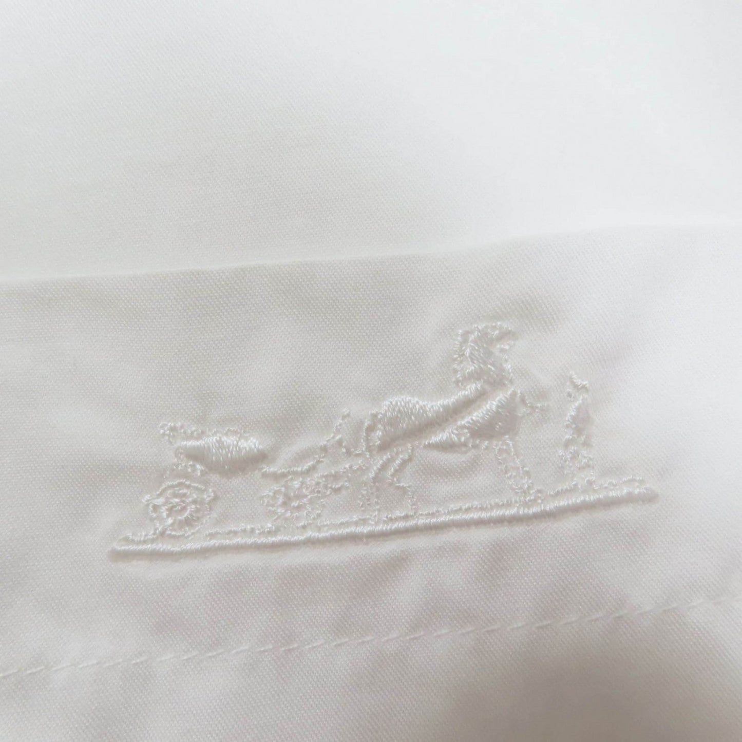 Hermes Long Sleeve Shirt 4E0601Dv Cotton White 38
