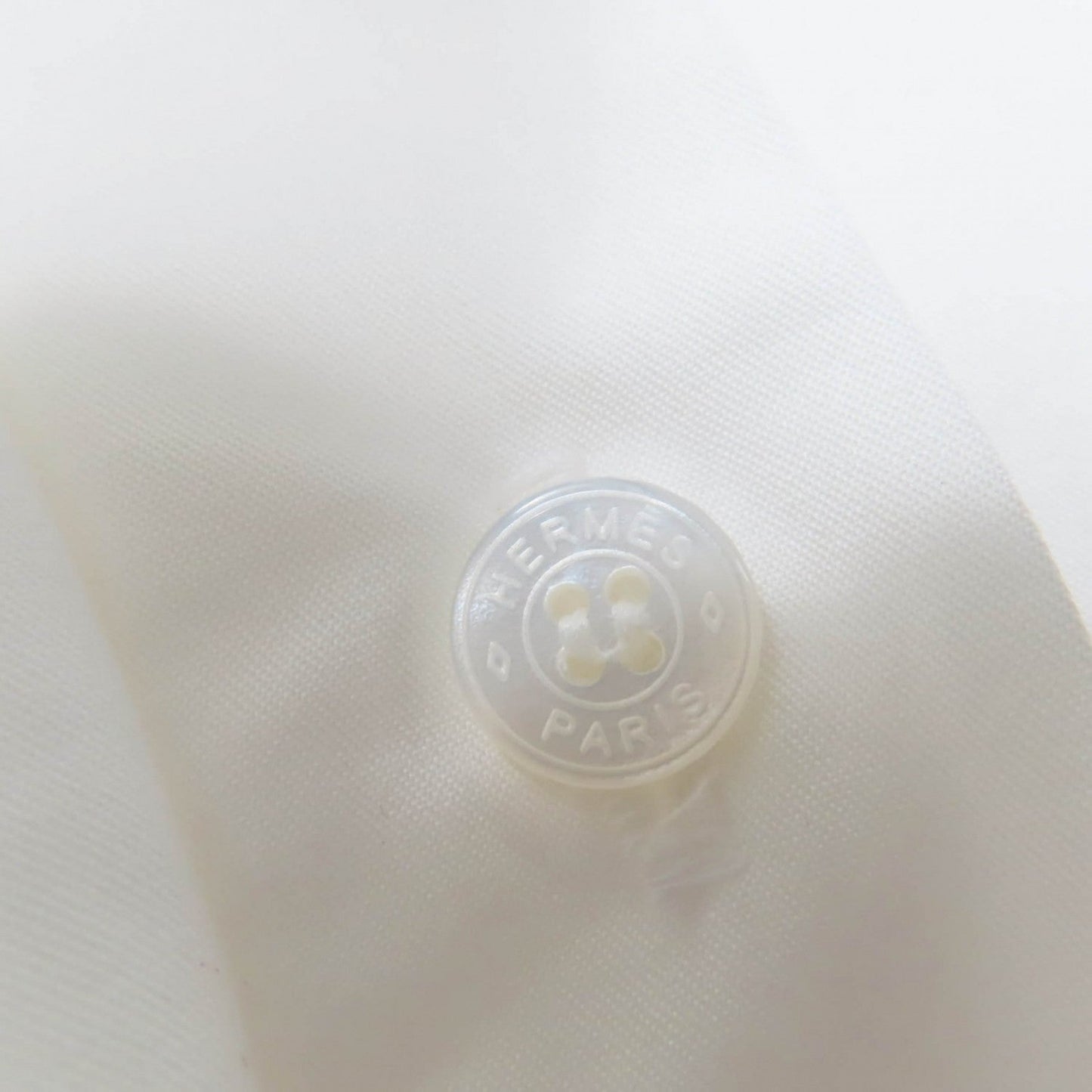 Hermes Long Sleeve Shirt 4E0601Dv Cotton White 38
