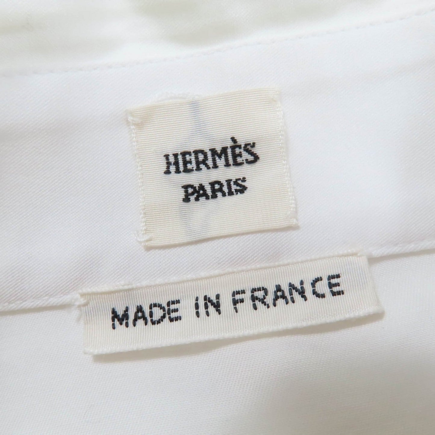 Hermes Long Sleeve Shirt 4E0601Dv Cotton White 38