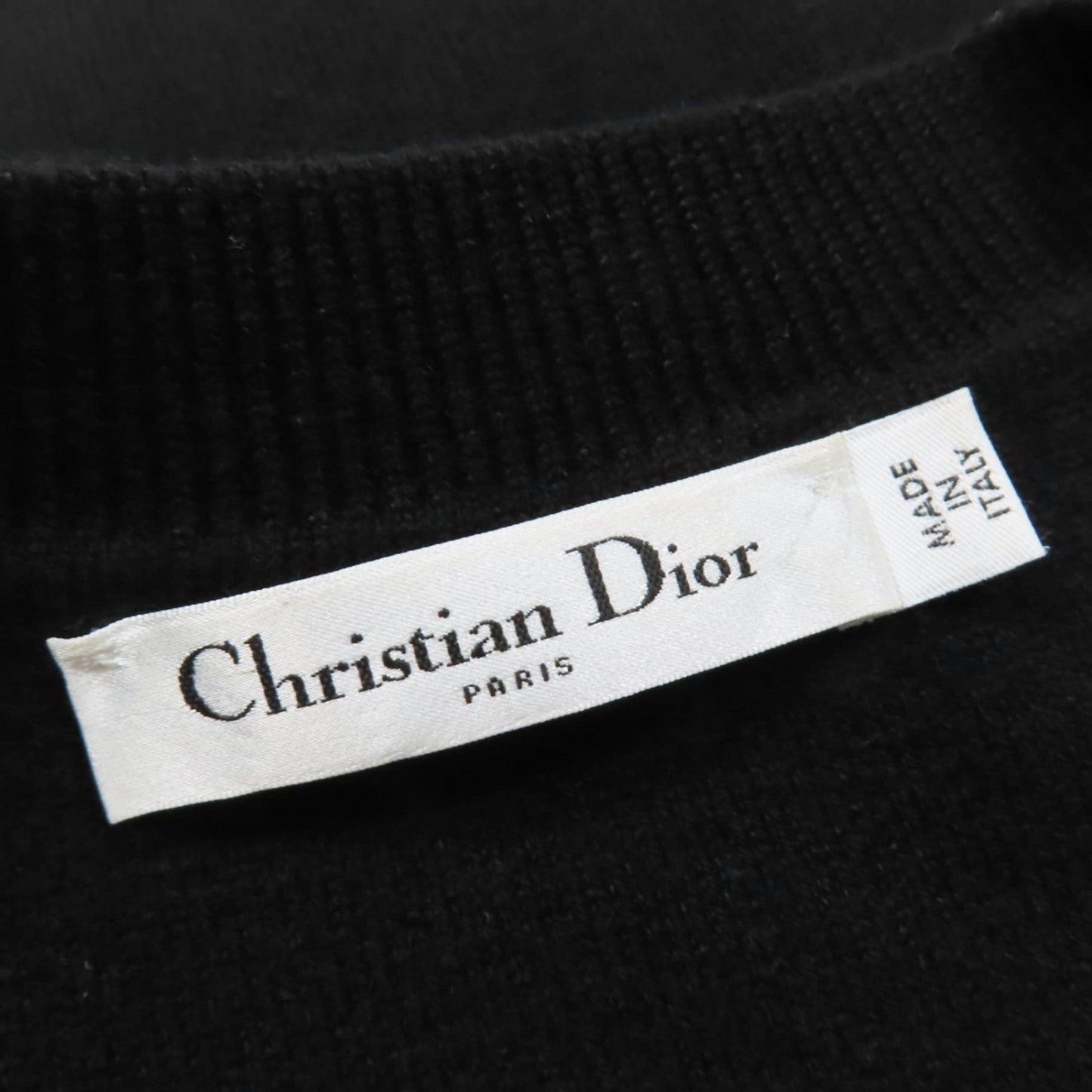 Christian Dior Knit 014S55Am042 Cashmere Black 40