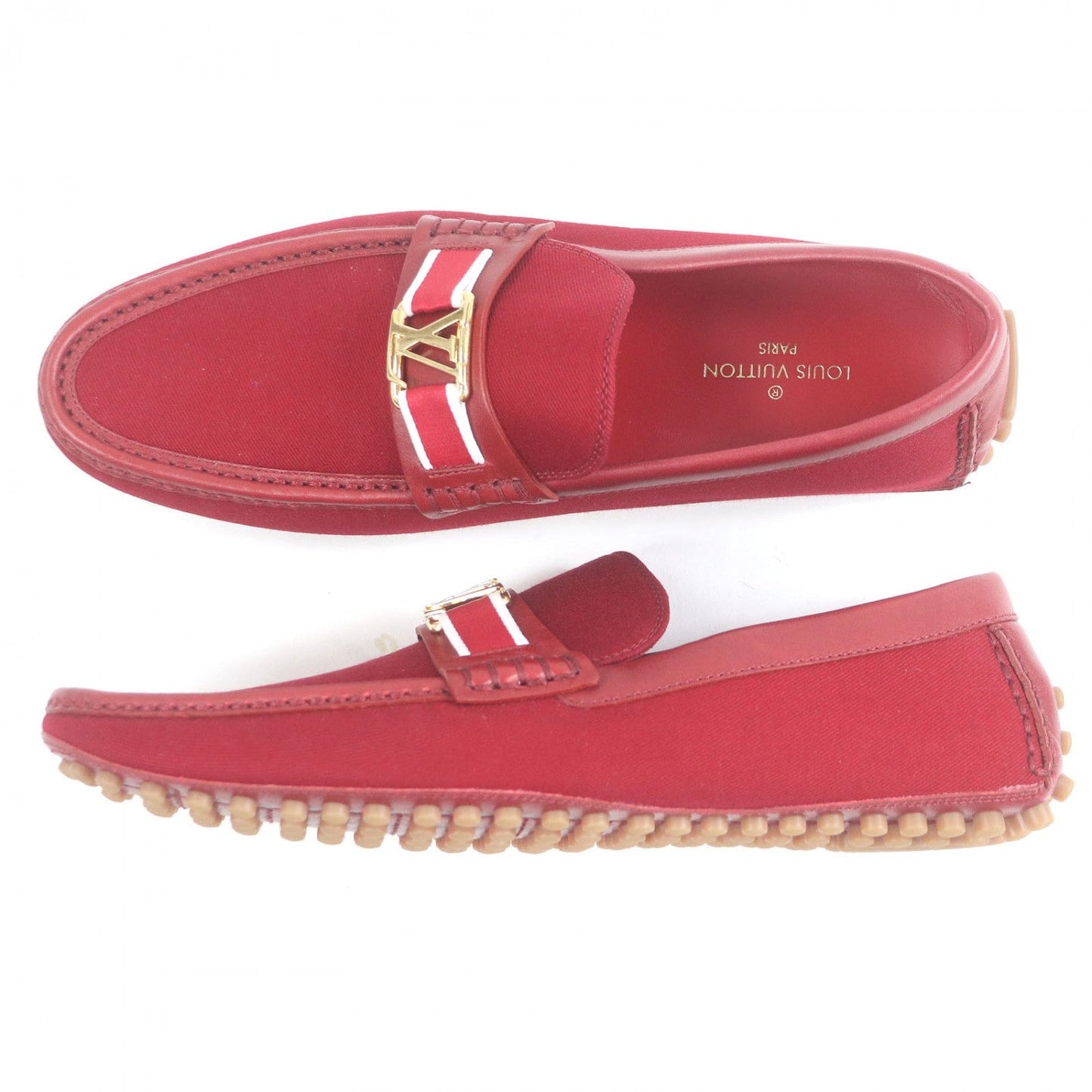 Louis Vuitton Loafers Canvas Red Hockenheimring 6