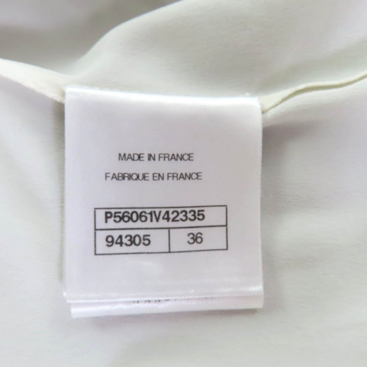 Chanel Skirt P56061V42335 Cotton White Black 36