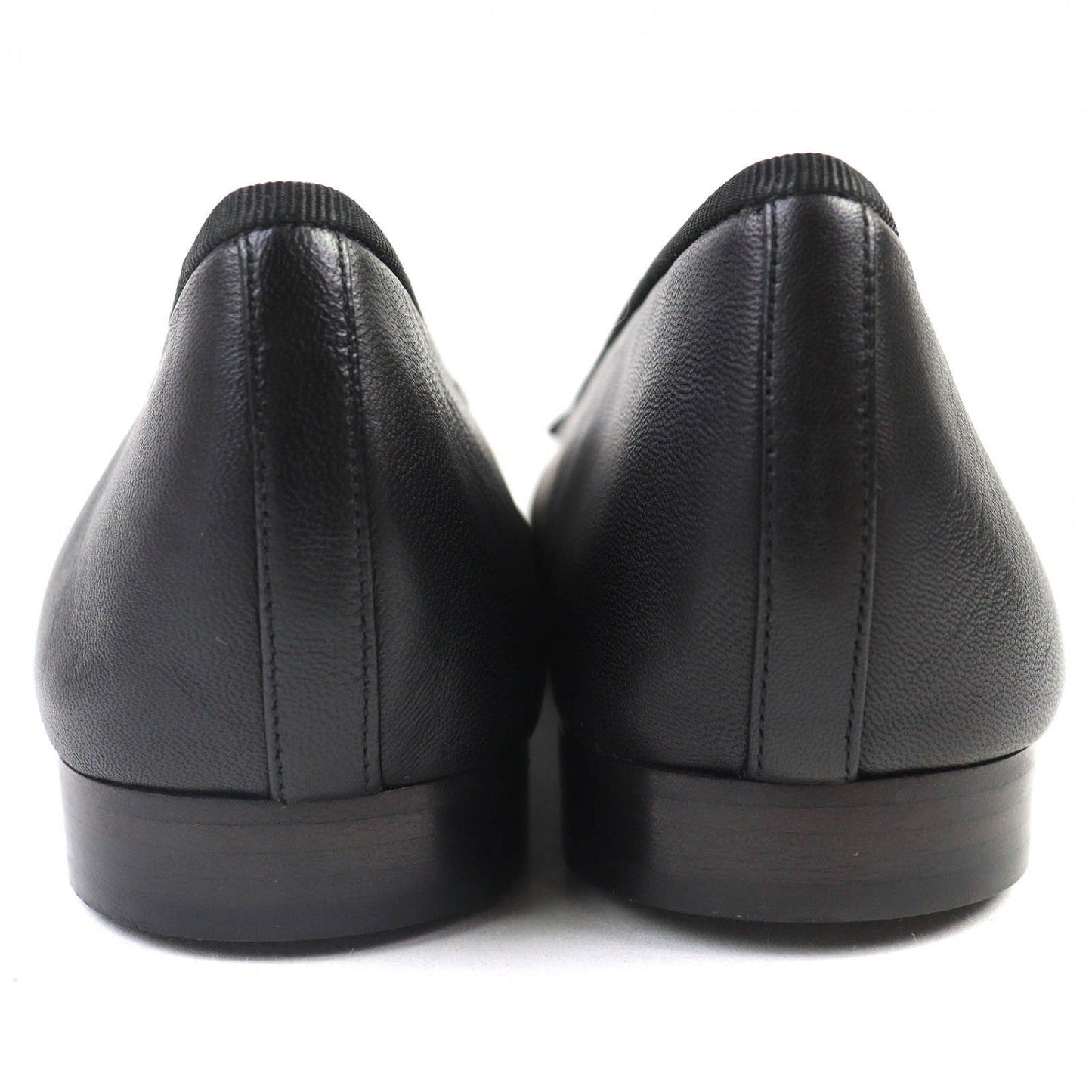 Chanel Pumps A02819 Leather Black Ballerina 38