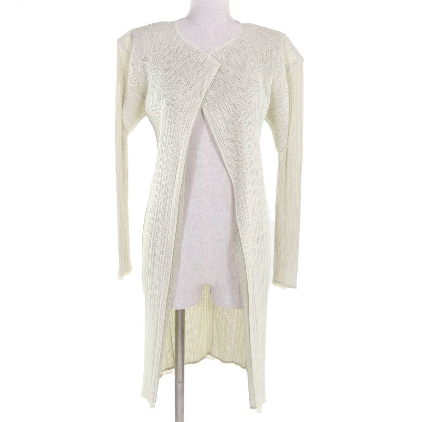Pleats Please Cardigan Pp06-Jo702 Polyester Ivory 3