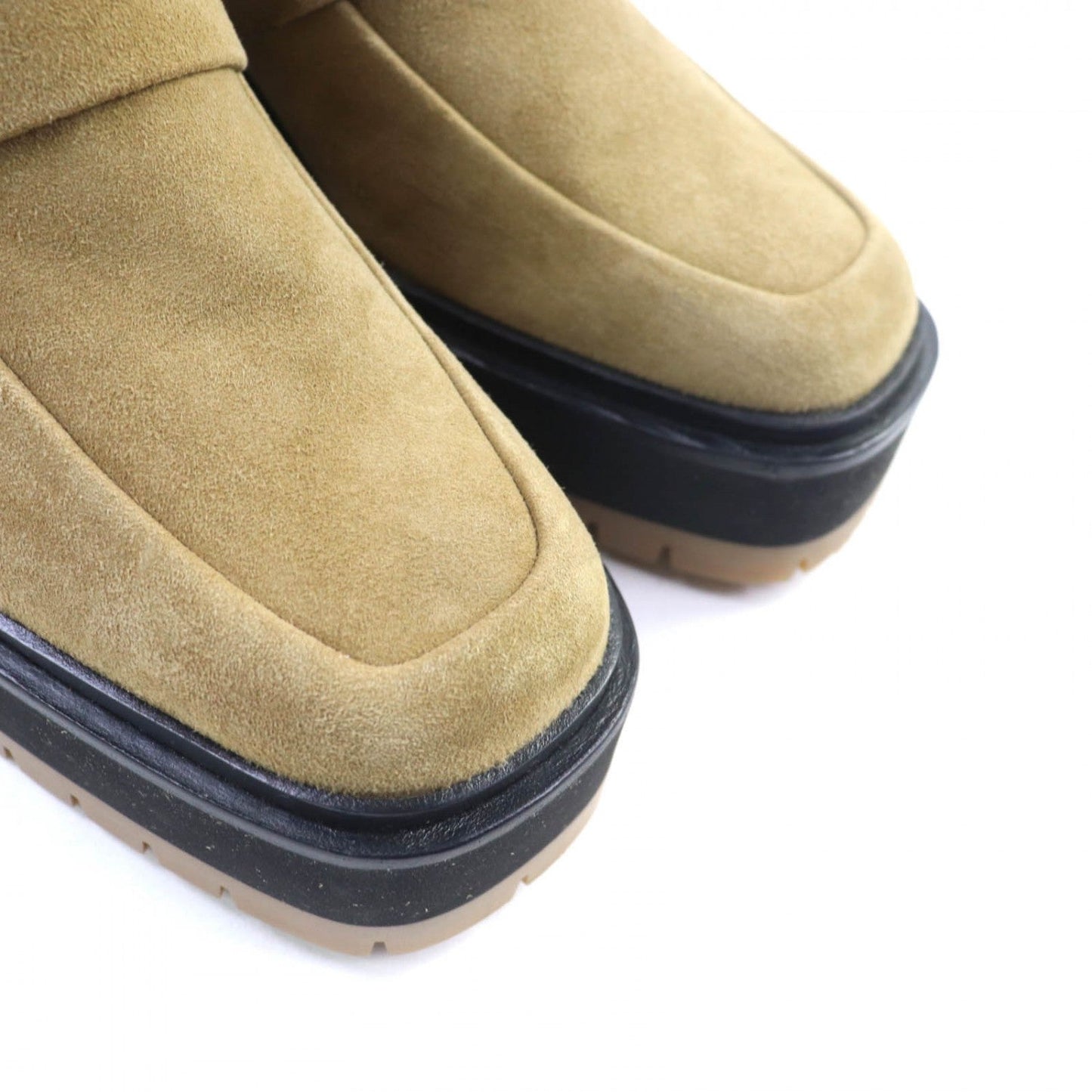 Hermes Short Boots Suede Leather Beige Florence 55 36.5