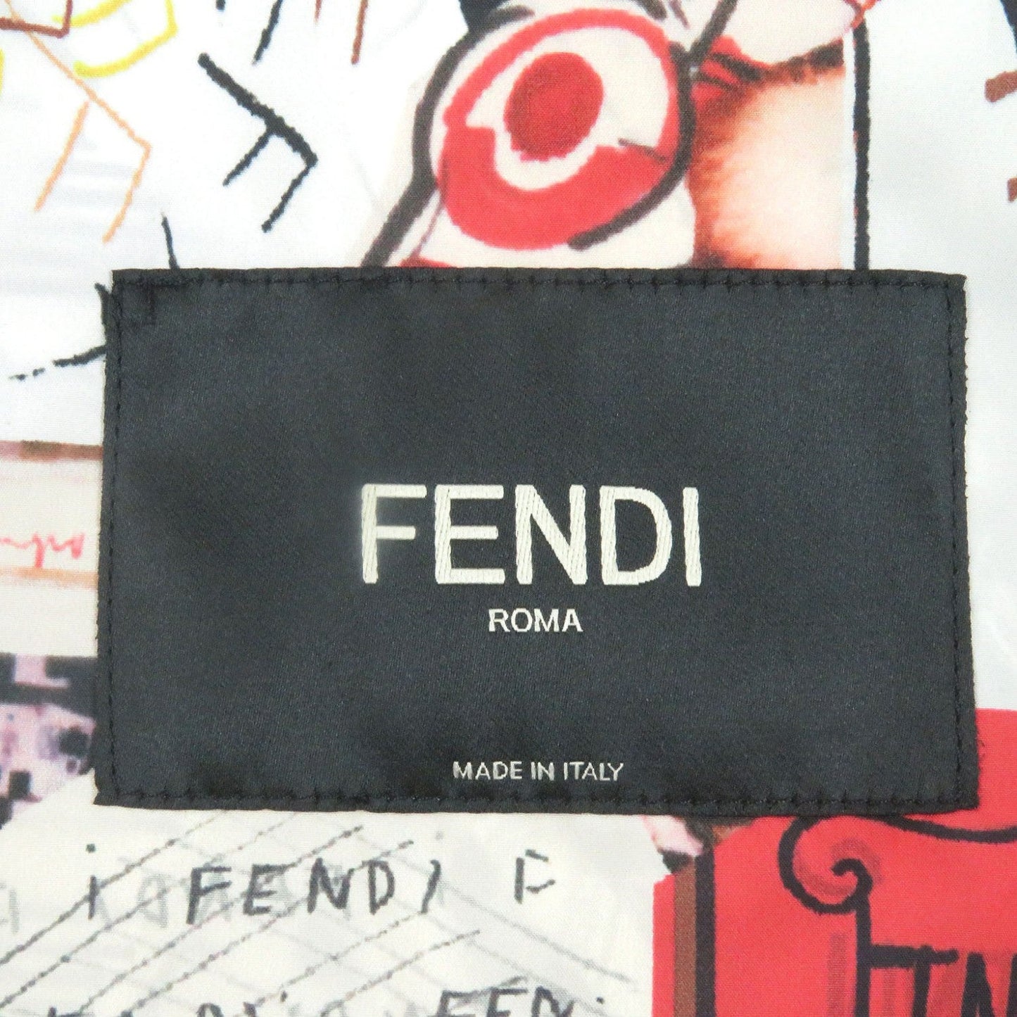 Fendi Stainless Collar Coat Ff0295 Polyester White Type 44