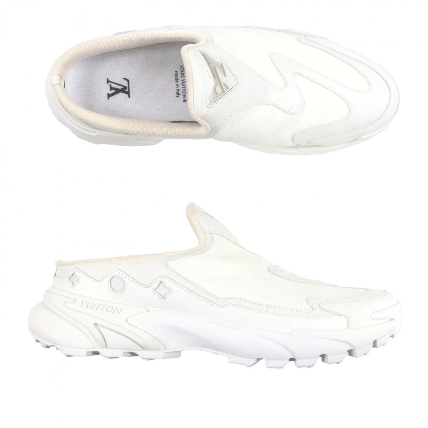 Louis Vuitton Sandals Leather White Tatic Line 10