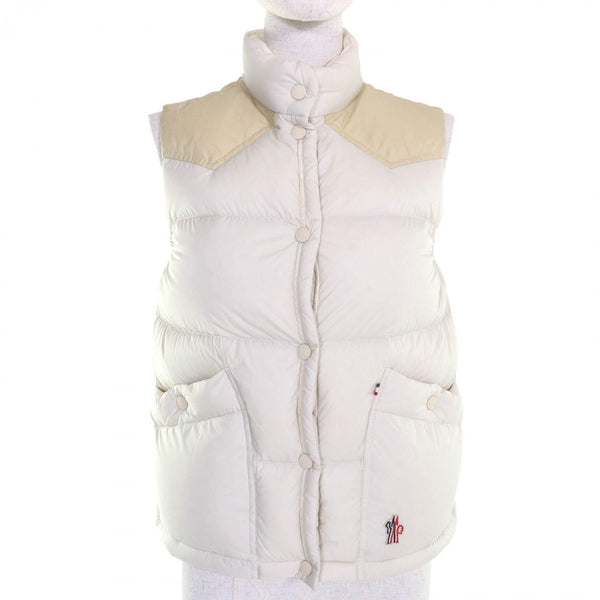 Moncler Grenoble Down Vest Nylon Off White Sorapis