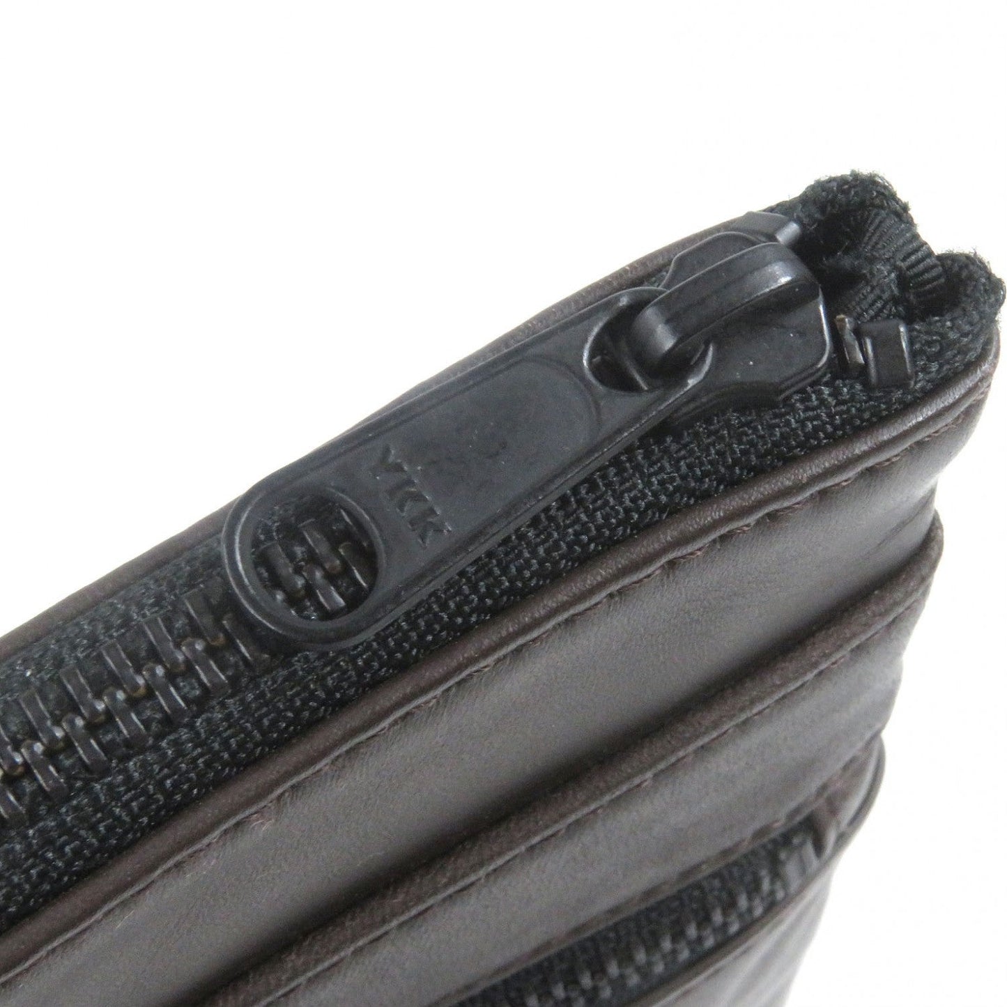 Porter Business Bag Leather Brown Around Brief Case