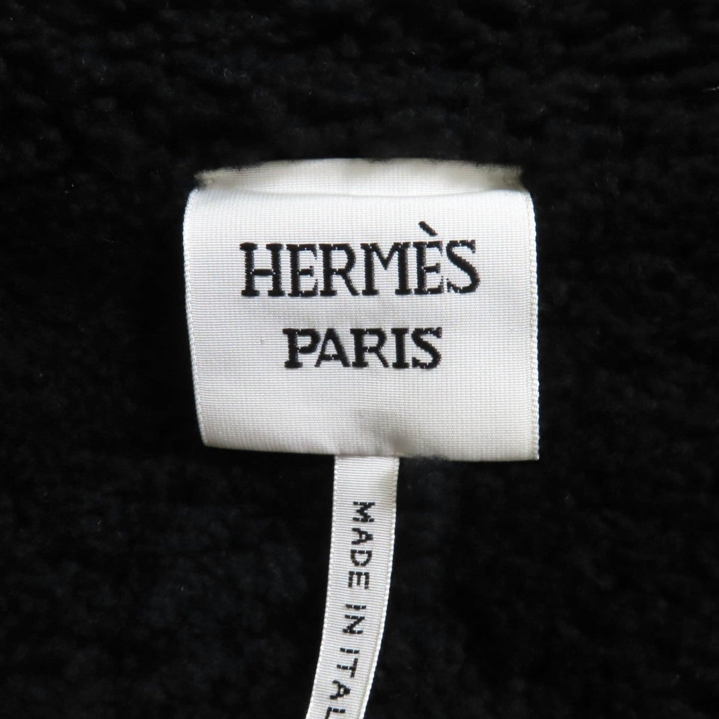 Hermes Jacket Sheep Leather Navy Black 34