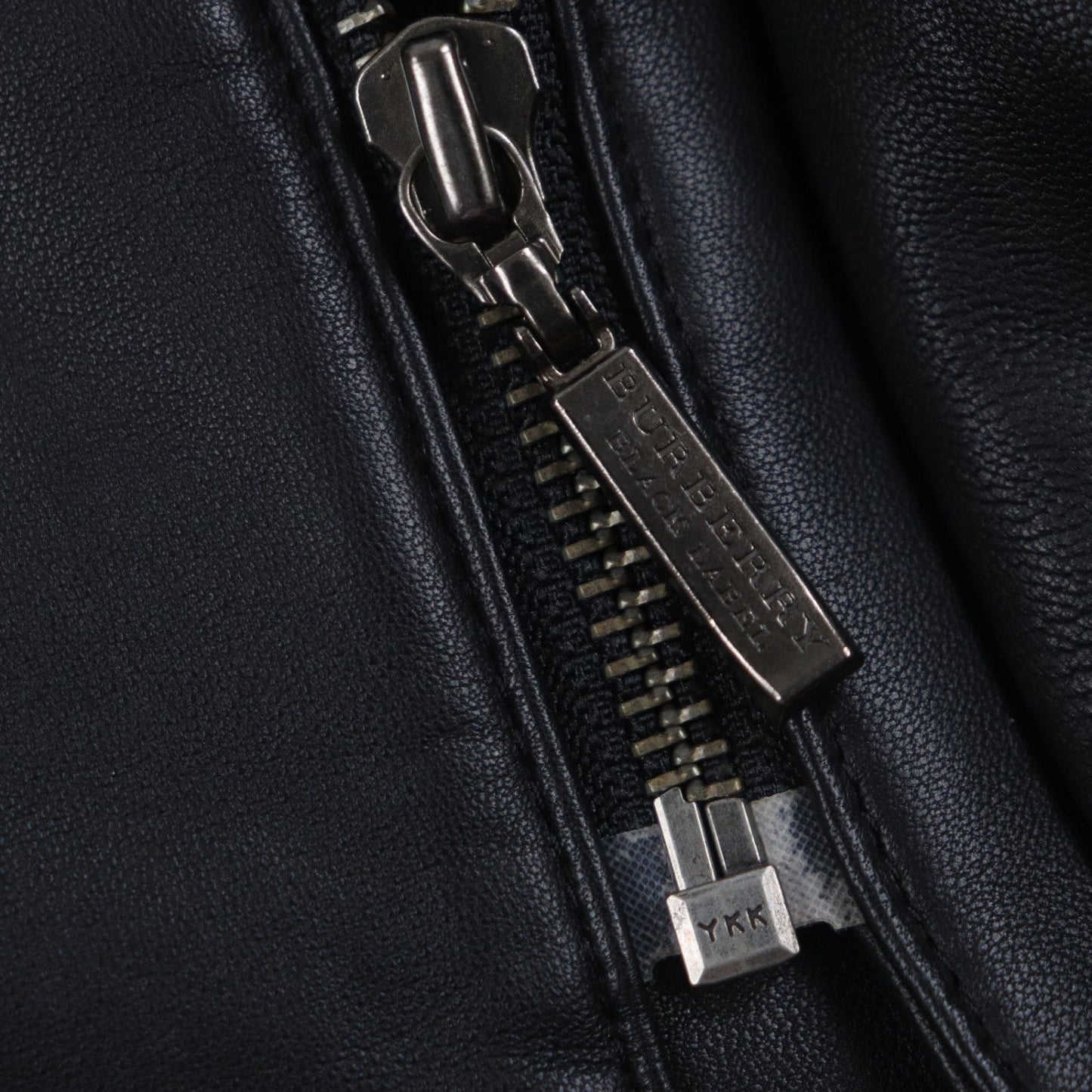 Burberry Black Label Coat Sheep Leather Black L